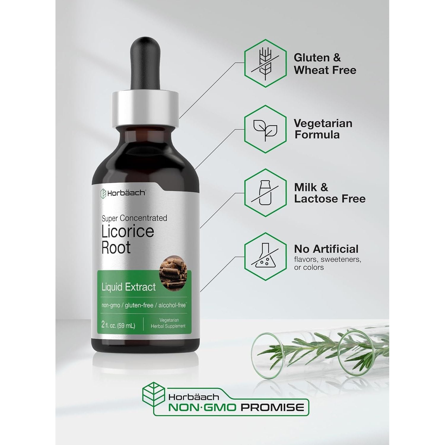 Licorice Root Extract | 2 Fl Oz | Alcohol Free Tincture | Vegetarian Liquid Supplement | Non-Gmo & Gluten Free