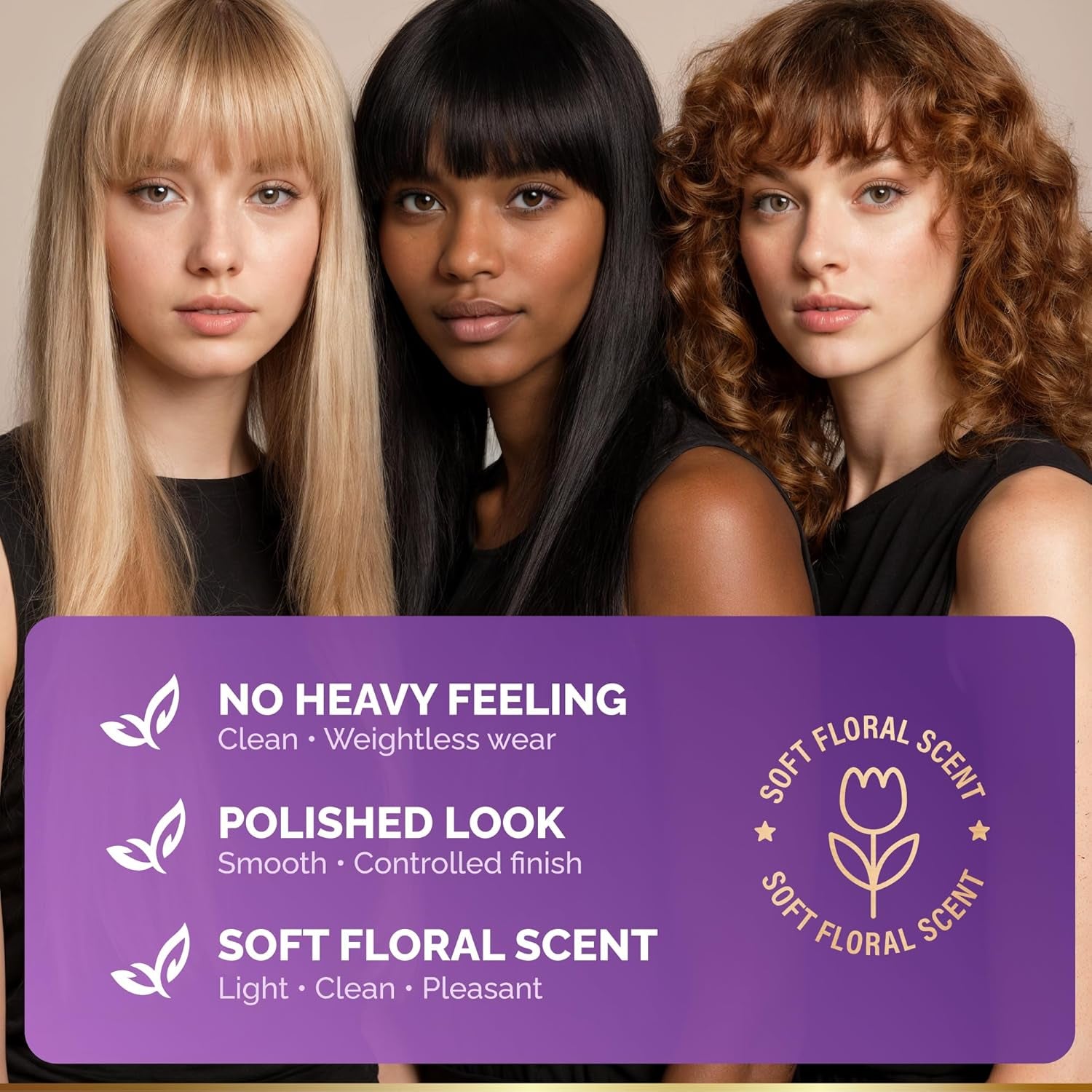 NUTRAHARMONY Hydrating Hair Serum -150ml | Anti-Frizz & Heat Protectant for Dry, Damaged Hair | Lightweight Smoothing Formula