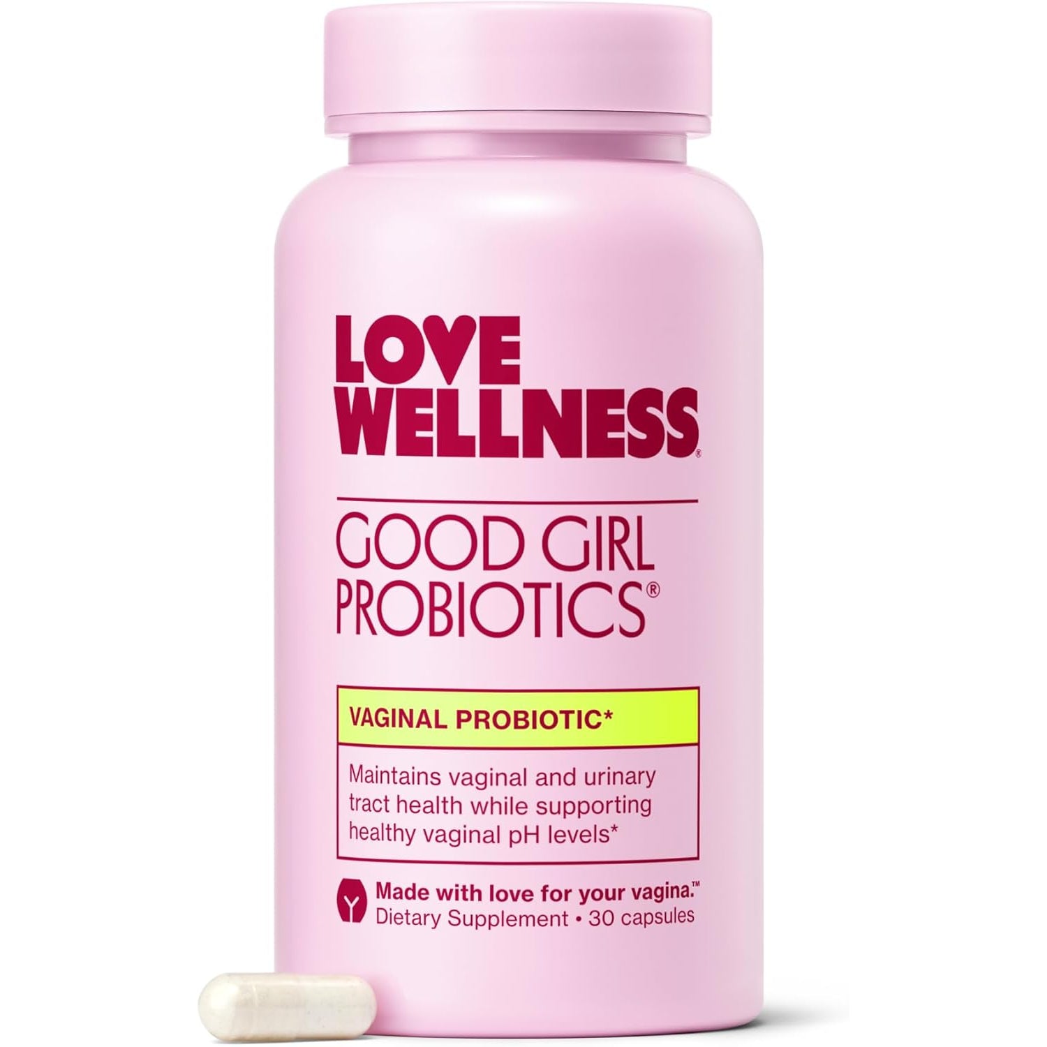 Love Wellness Good Girl Probiotics – 9-Strain Women's Probiotic for pH Balance, UTI, Yeast & Immune Support | 30-Day Supply
