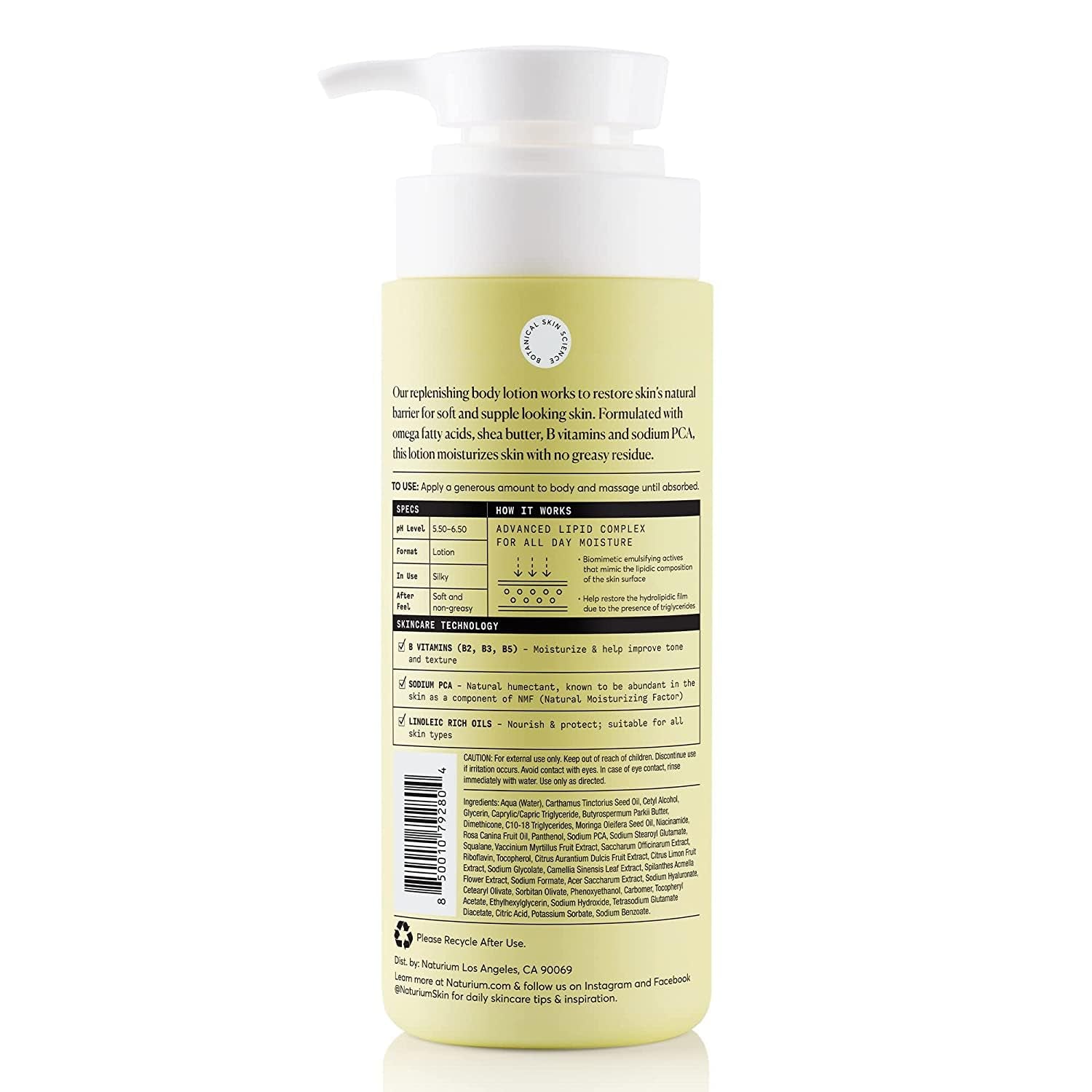 Bio-Lipid Restoring Moisturizing Body Lotion with Shea Butter, Fragrance Free, 14 Oz