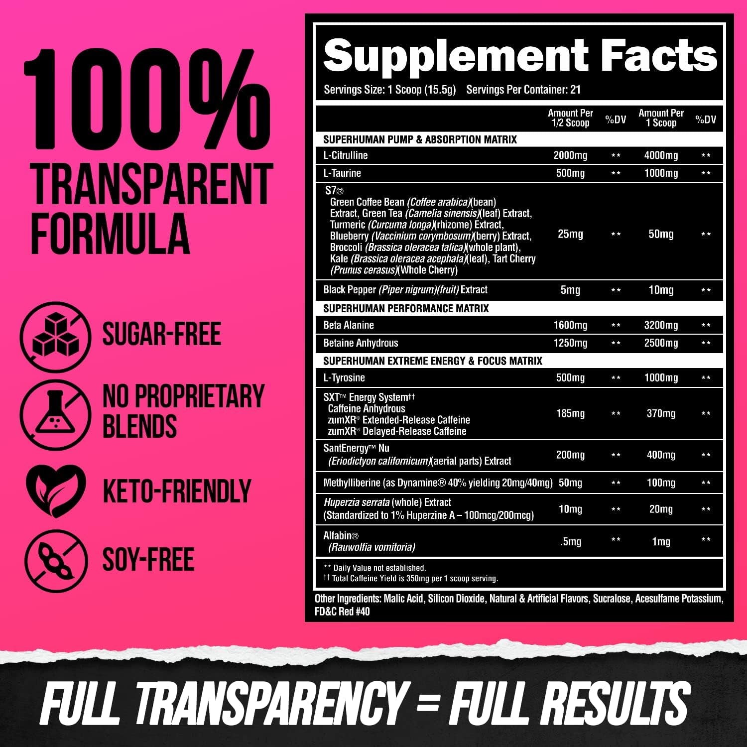 ALPHA LION Superhuman Extreme Energy Pre-Workout (Slaughtermelon) – 329.7g | High-Stim Pump & Endurance Formula