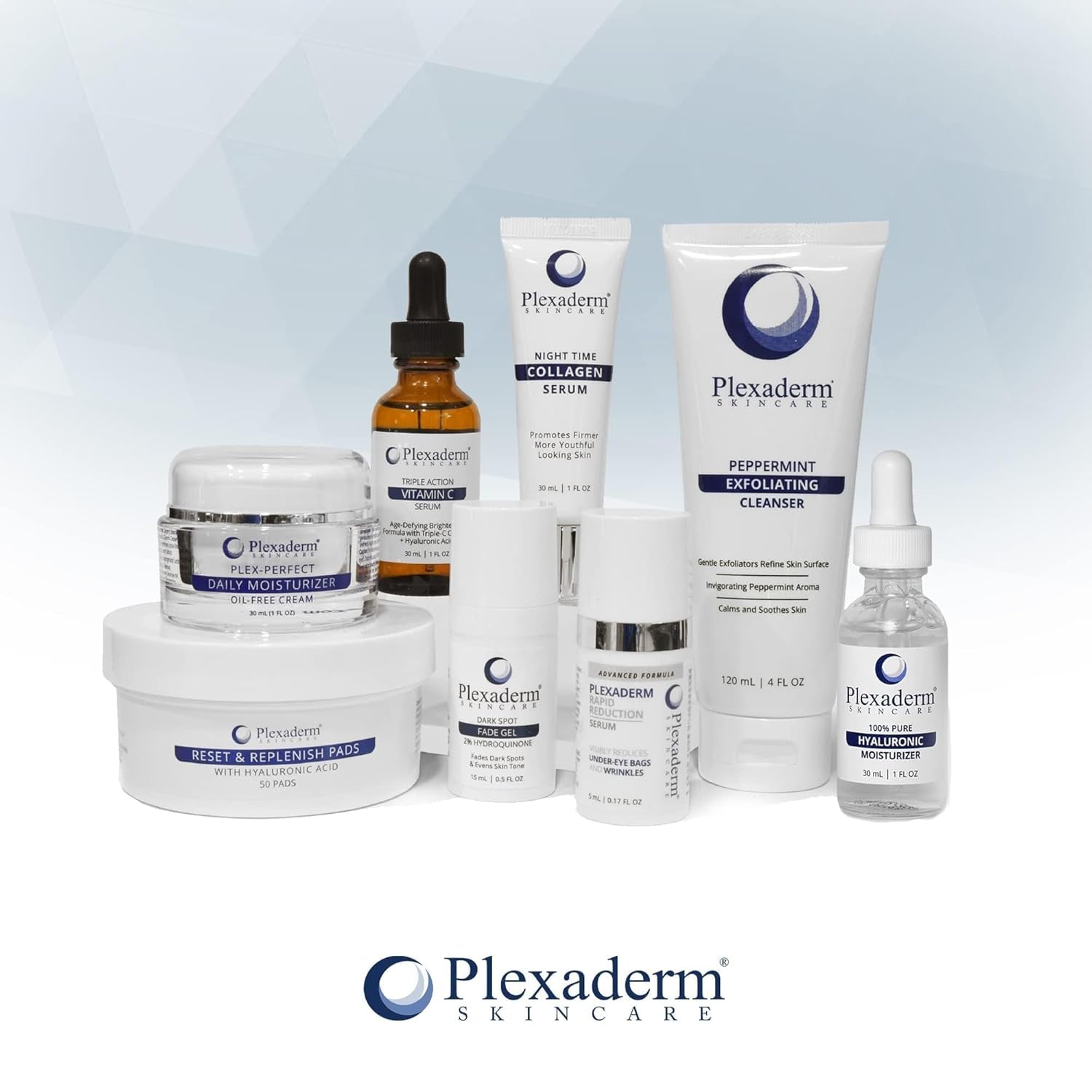 Plexaderm 30 Ml Night Time Collagen Serum for Firmer, Fuller, More Youthful Looking Skin, Anti-Aging Collagen & Peptide Serum, Best Collagen Serum for Women & Men, Paraben-Free, Developed in the USA