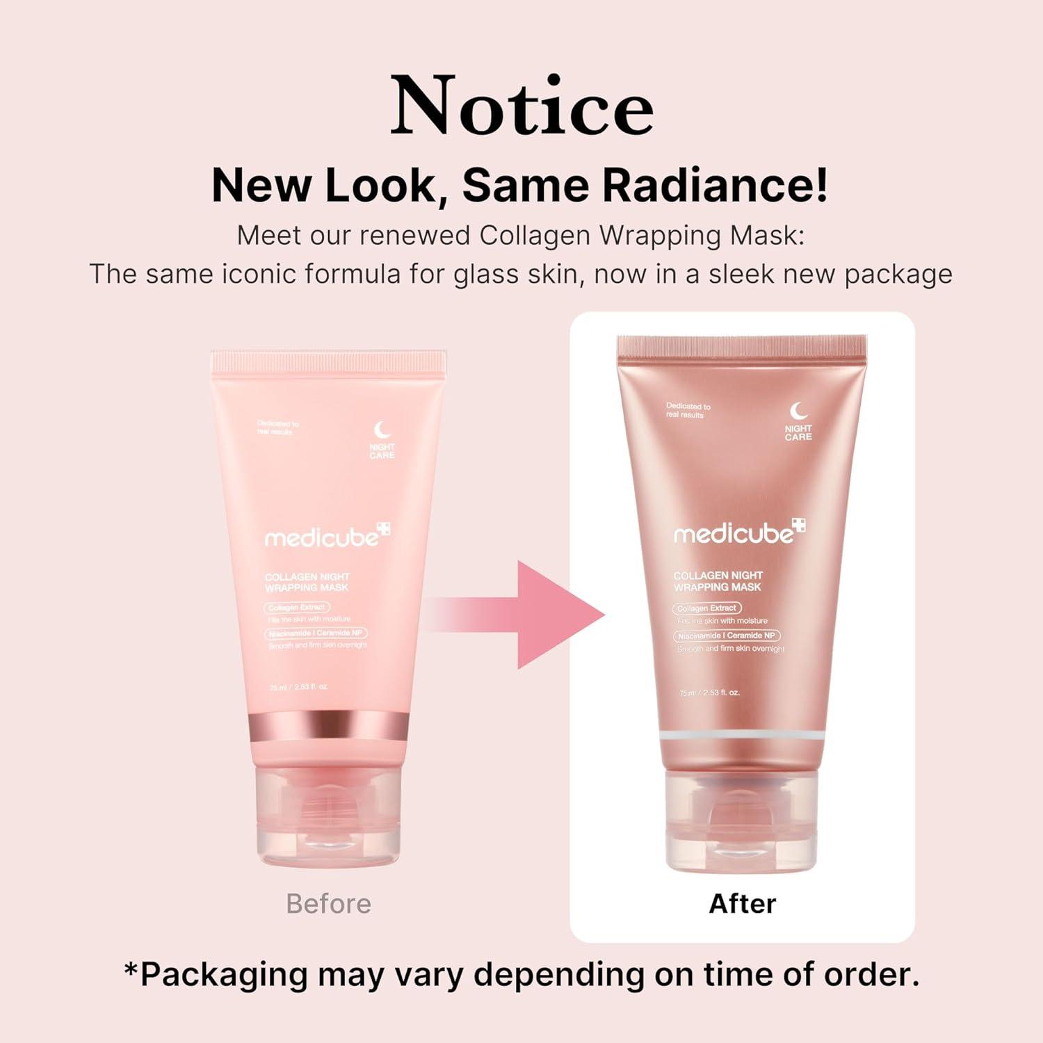 Medicube Collagen Night Wrapping Mask – 75ml | Firming Overnight Mask for Radiant, Youthful Skin
