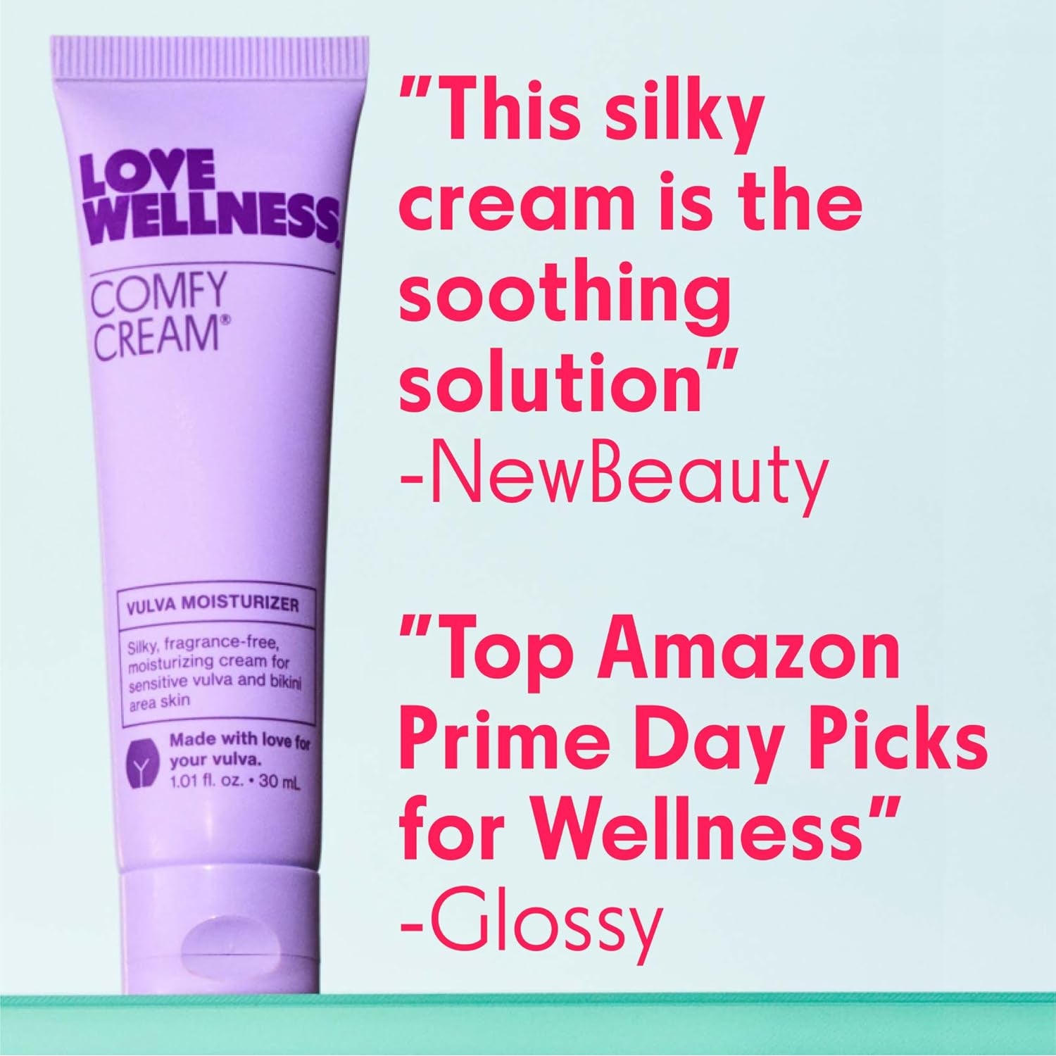 Love Wellness Comfy Cream Vulva & Vaginal Moisturiser – Intimate Dryness Relief & Daily Comfort | 30ml