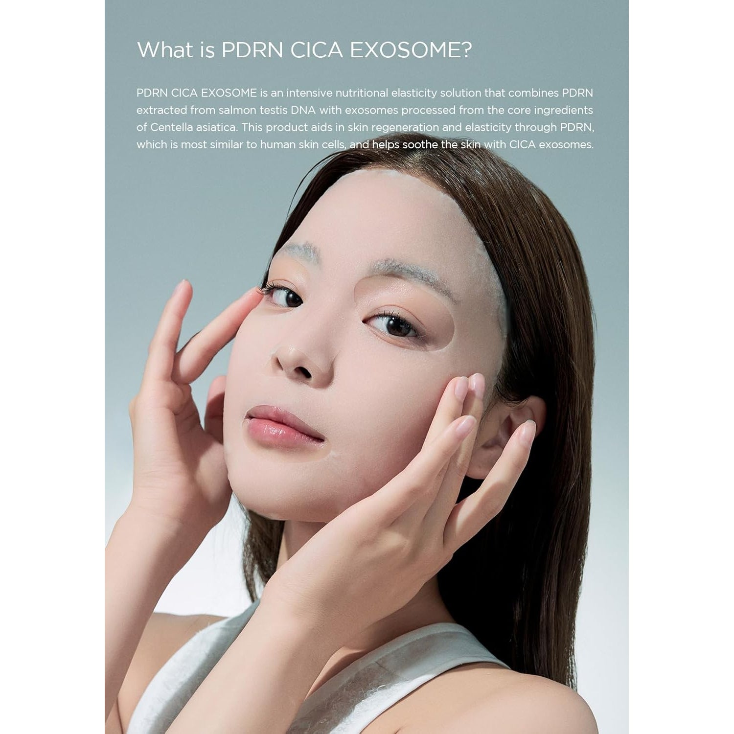 FINDIVE OFFICIAL PDRN CICA Exosome Care Mask, PDRN (Sodium DNA) 5,000Ppm, Cica Exosome, Marin Collagen, Soothes, Regenerates Skin, Korean Skincare 1.05Fl.Oz* 8 Sheets