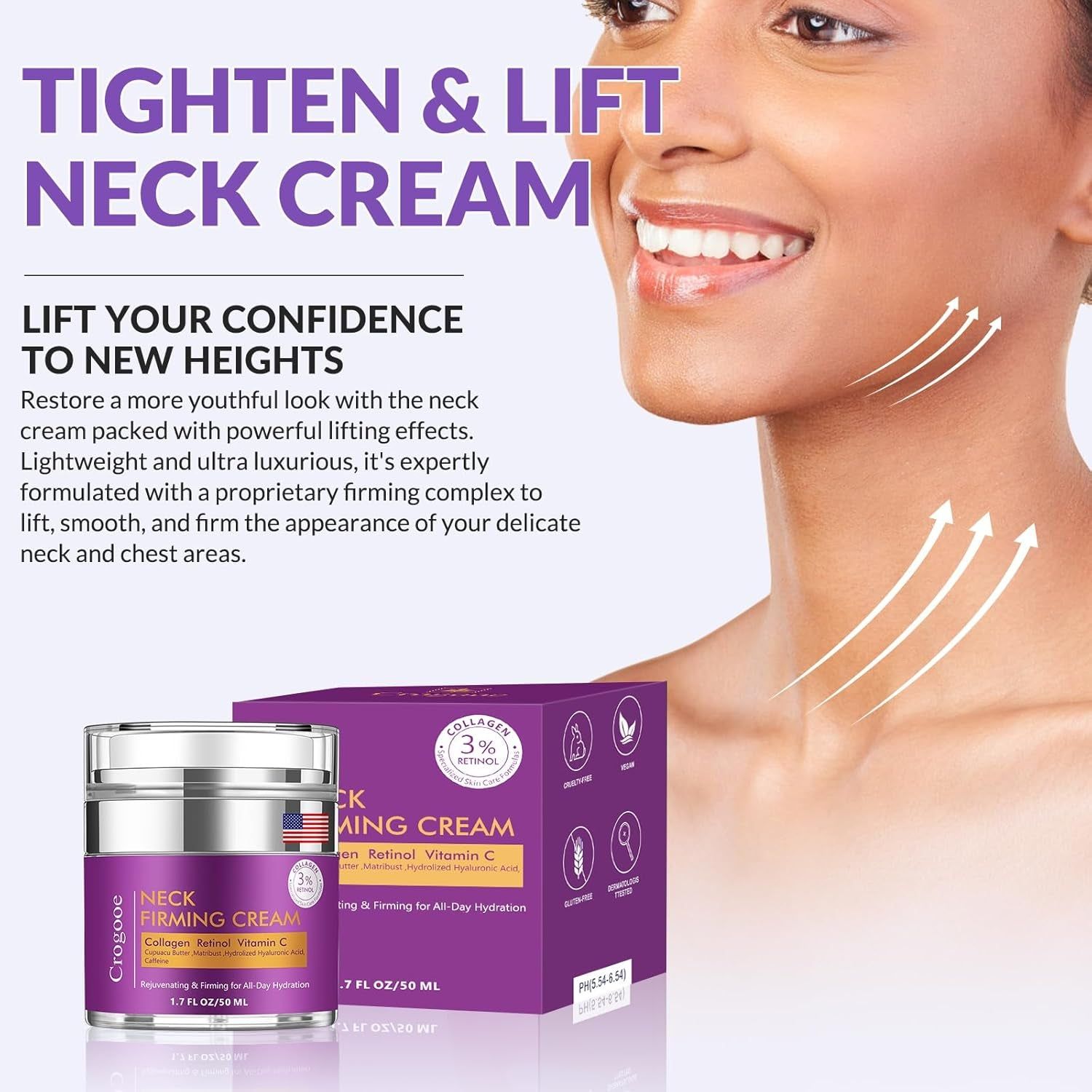 YTDB Neck Firming Cream – 50ml | Advanced Retinol & Collagen Tightening Formula