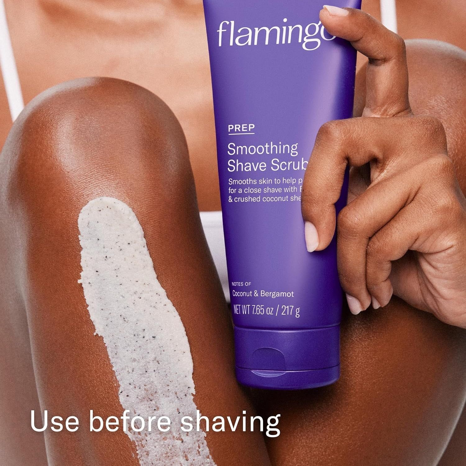 Flamingo Shaving Prep & Post-Care Set – Glow Shave Collection | Exfoliating Scrub & Soothing Serum