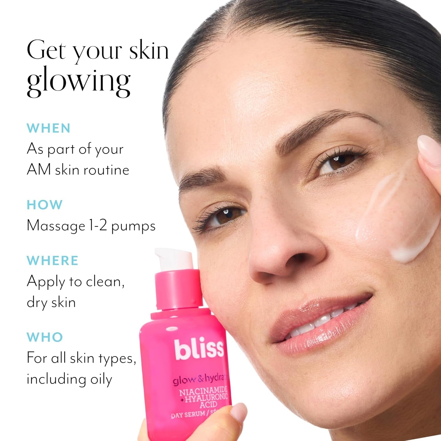 Bliss Glow & Hydrate Day Serum – 30ml | Brightening Niacinamide & Hyaluronic Acid Moisture Boost