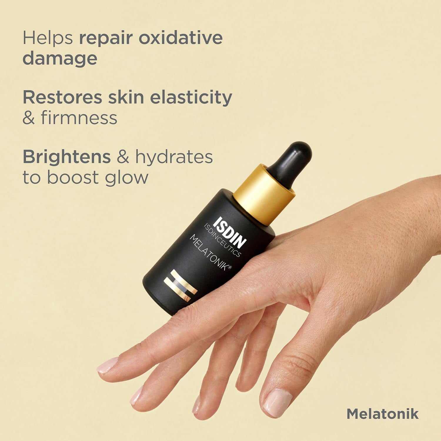 ISDIN Melatonik 3-in-1 Night Serum – 30ml | Repairs, Restores & Brightens While You Sleep