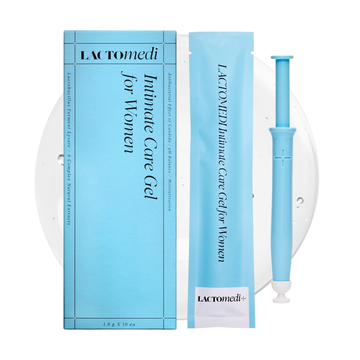 LACTOMEDI Intimate Care Gel – 10 Pack | 10-Day Intensive Vaginal Care | Probiotic Applicator Gel for BV, Yeast Infection & pH Balance | Odour & Itch Relief