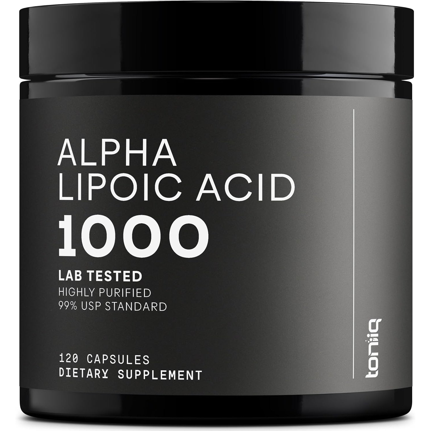 Toniiq 1000Mg Ultra High Strength Alpha Lipoic Acid Capsules - Highly Purified 99%+ USP Standard - 120 Capsules ALA Supplement