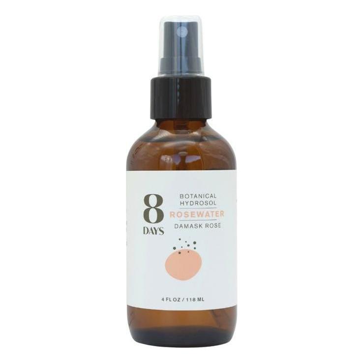 8 Days Botanical Hydrosol - Pure Rosewater 120ml - Glam Global UK8 Days