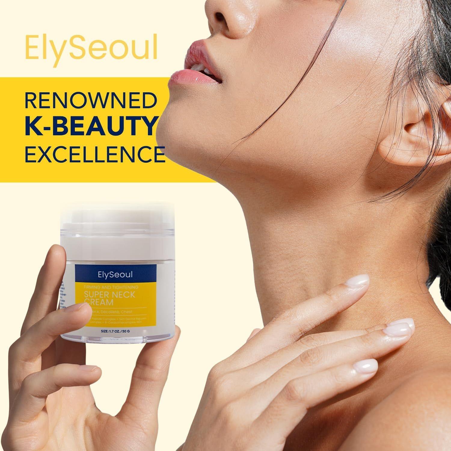 ElySeoul Firming & Tightening Super Neck Cream – 50g | Advanced K-Beauty Lifting Formula