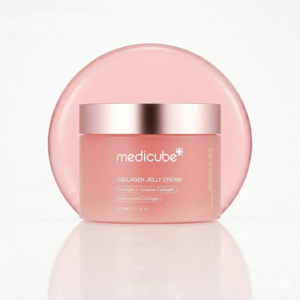 medicube Pink Glow & Firming Trio – Pink Peptide Serum, Jelly Cream & Wrapping Mask
