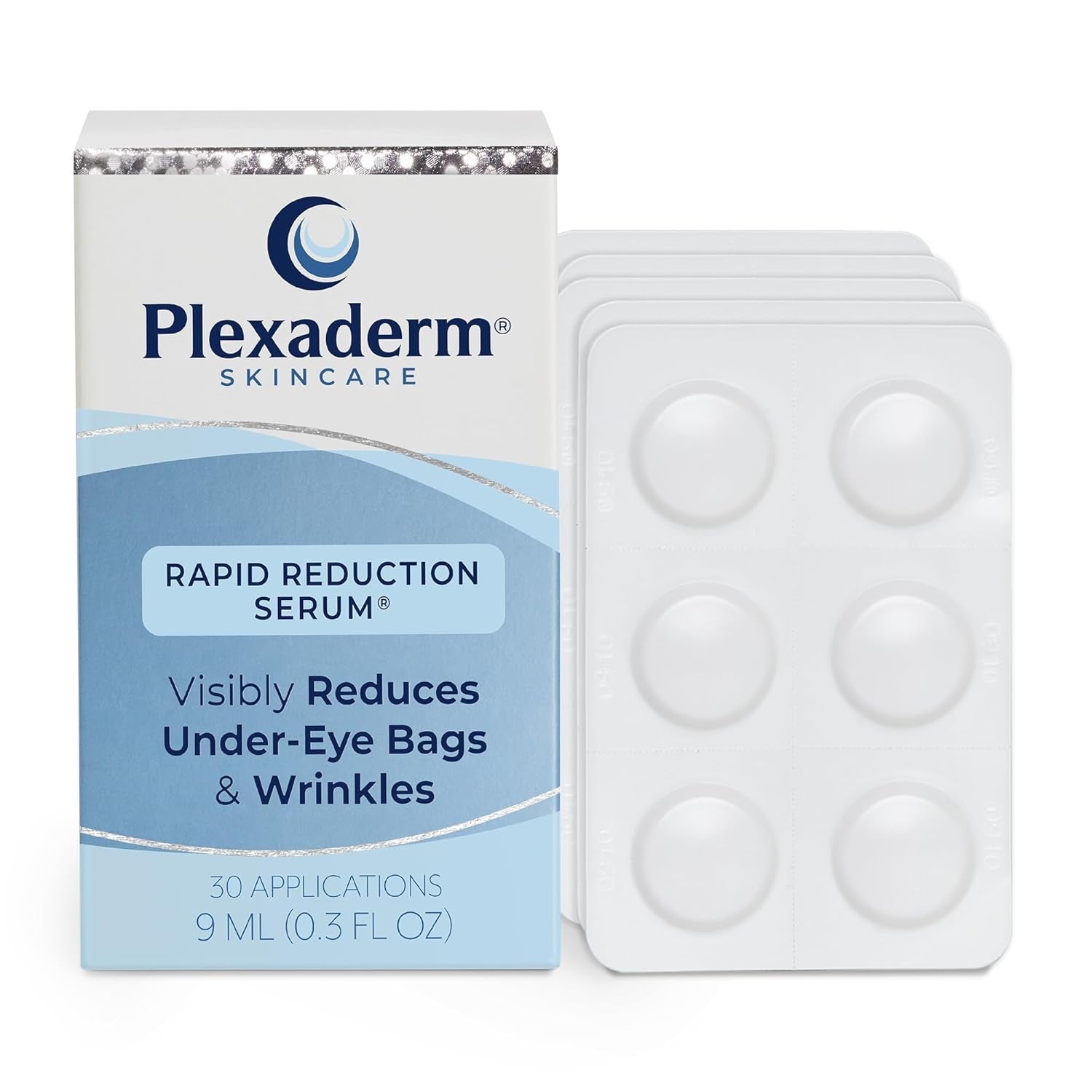 Plexaderm Rapid Reduction Eye Serum - Visibly Reduces Under-Eye Bags, Wrinkles, Dark Circles, Fine Lines & Crow'S Feet Instantly, anti Aging Wrinkle Remover for Face, 30 Single Use Pods