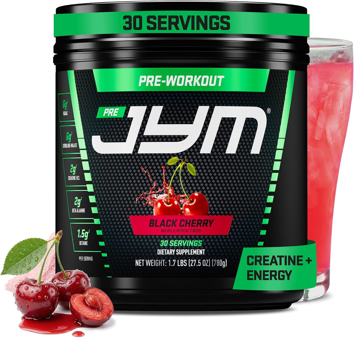 JYM PreJYM Pre-Workout – 780g | Black Cherry