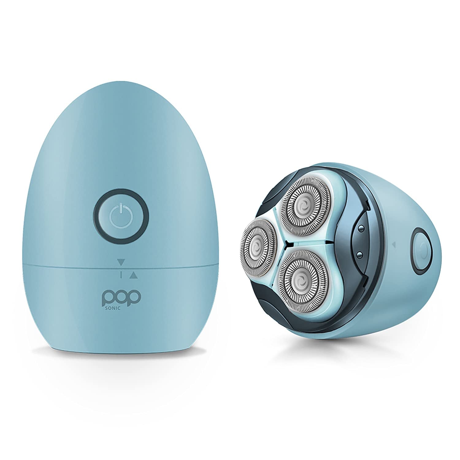 Pop Sonic Moon Shaver (Slate) | Ergonomic Electric Face & Body Shaver for Men & Women