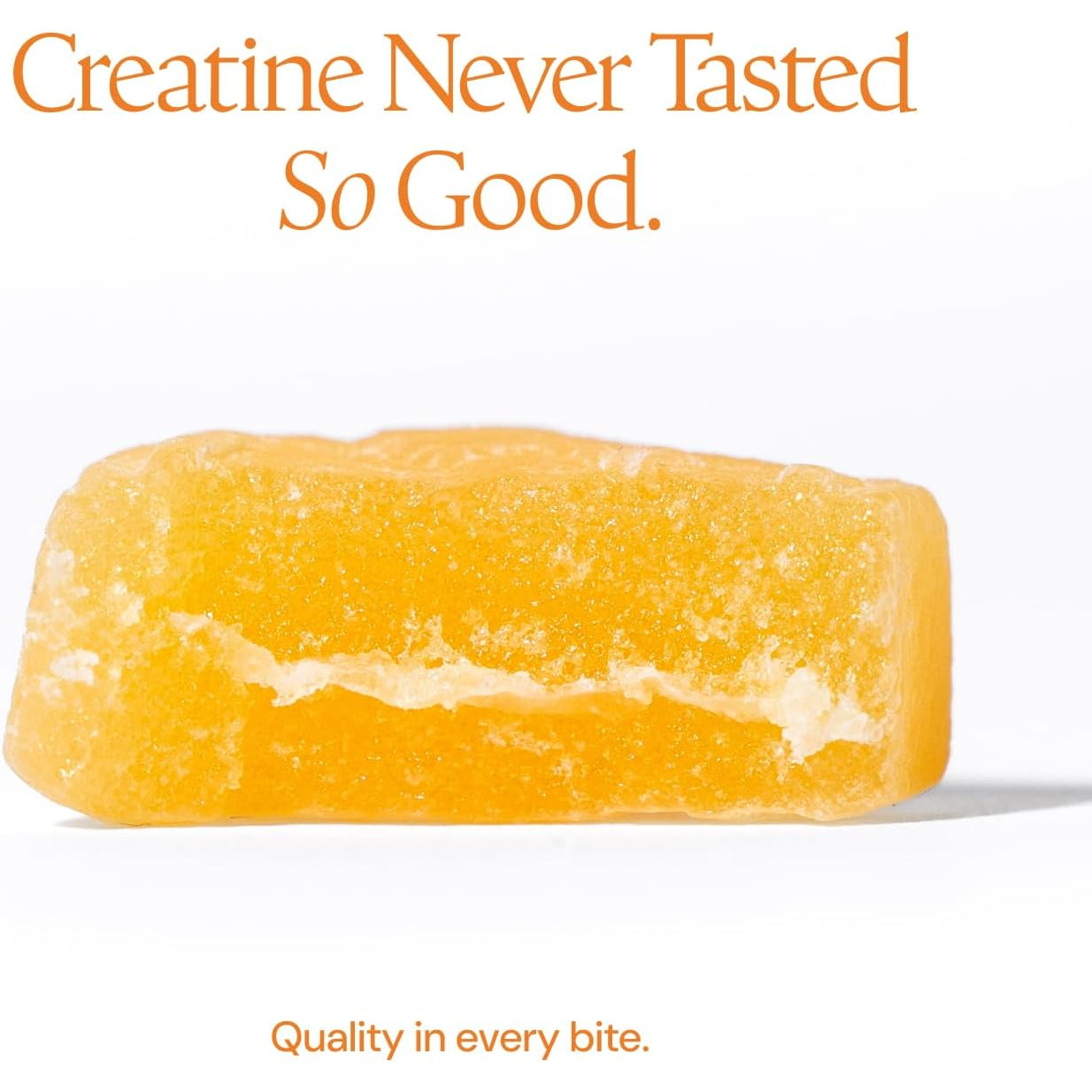 Create Creatine Monohydrate Gummies for Men & Women, Boost Focus, Strength, and Endurance, Anti-Melting Formula, Vegan, Gluten-Free, Non-Gmo, 1.5G of Creatine per Gummy (Orange)