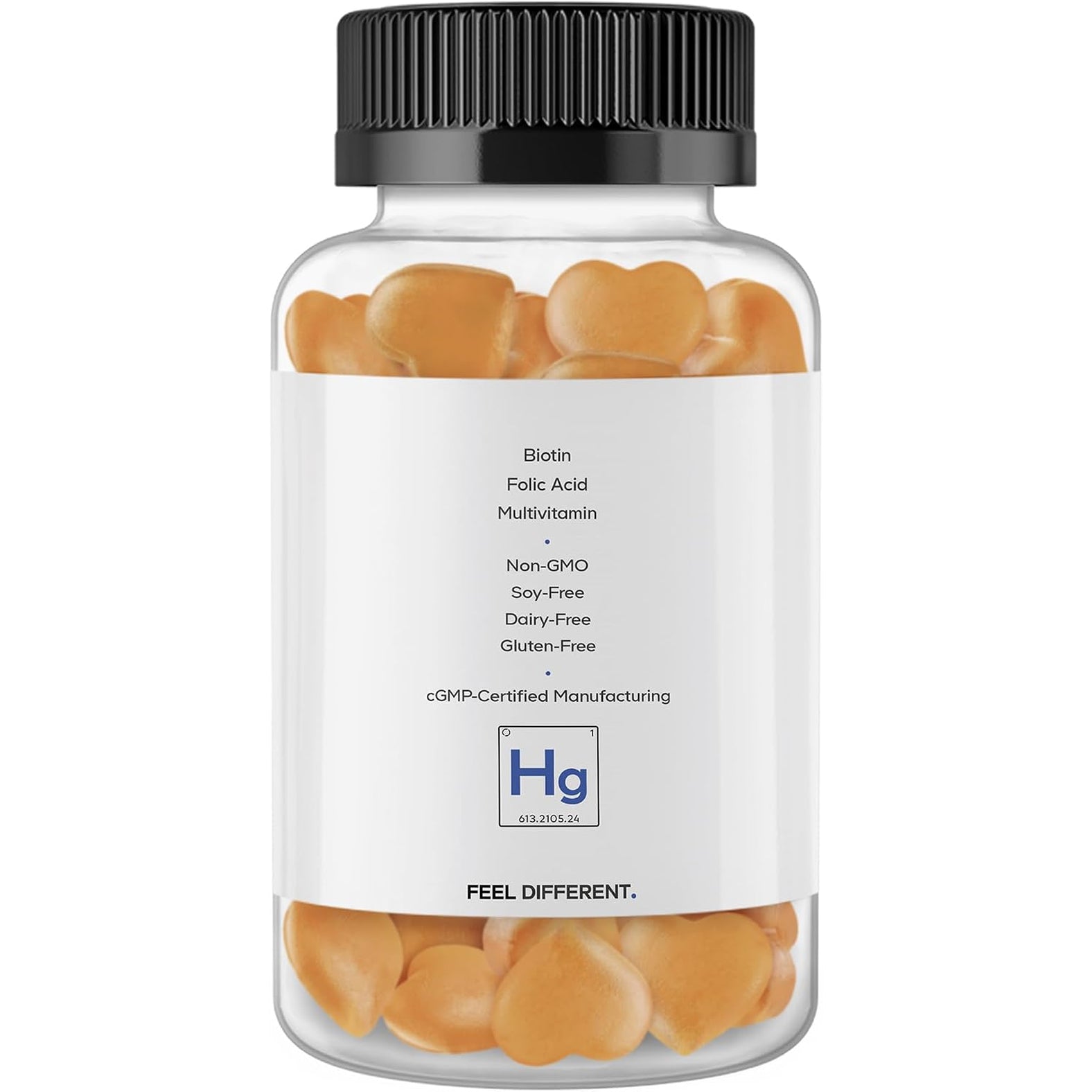 Codeage Hair Gummies, Biotin 5000 Mcg, Sugar Free Growth Gummy Vitamins A, C, B6, B12, D3, Zinc, Inositol Supplement, Women & Men, Pantothenic Folic Acid, Nails, Skin, Strawberry Coconut Flavor, 60 Ct