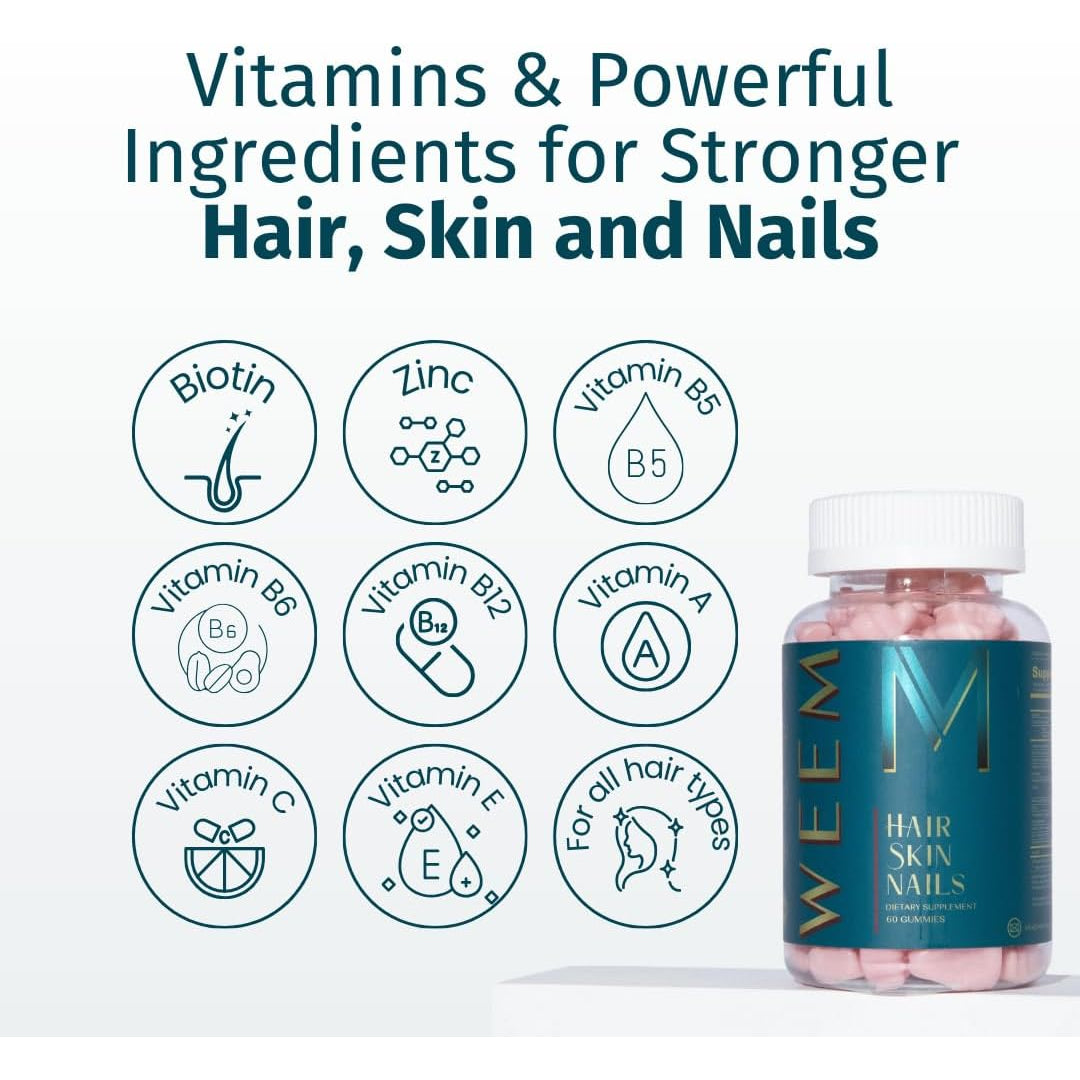 WEEM Hair, Skin and Nails Gummies – product view 3
