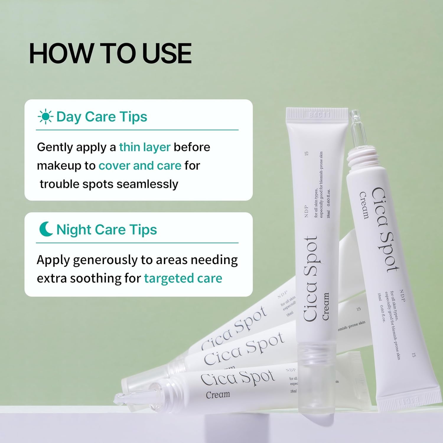 Cica-Exosome Spot Cream (18Ml / 0.60 Fl Oz) | Post-Blemish Recovery, Soothing, Redness Relief Gel with Madecassoside, Niacinamide, Panthenol for Sensitive Skin – NDP