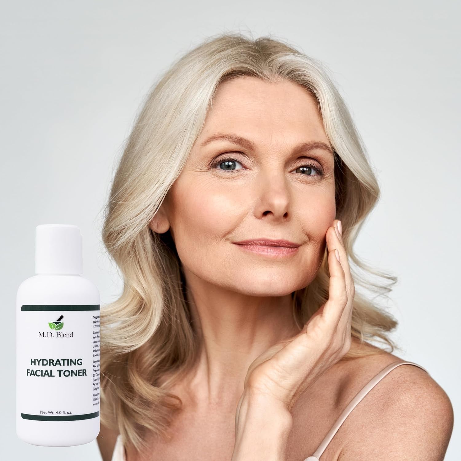 M.D. Blend Hydrating Facial Toner – 4 fl oz | Refreshing, Alcohol-Free Toner for All Skin Types