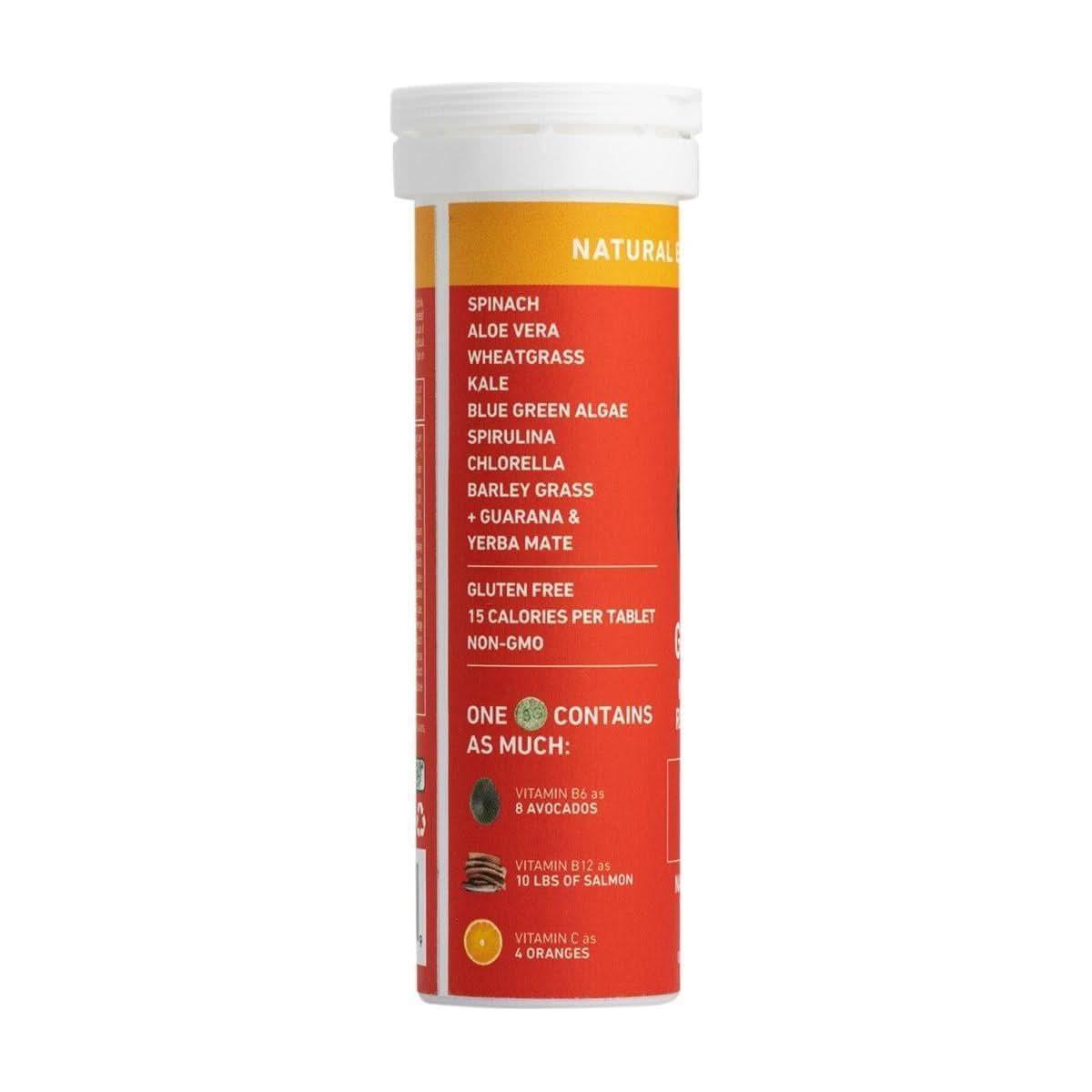 8Greens Mega Energy Fizzy Tablet Peach Tea - 10 Count - Glam Global UK8Greens