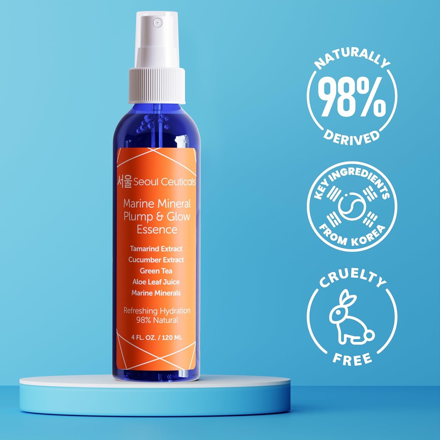 SeoulCeuticals Cucumber & Marine Mineral Essence Toner Mist – Aloe Vera Hydrating Face Spray for Healthy Glow | Xxml | K-Beauty