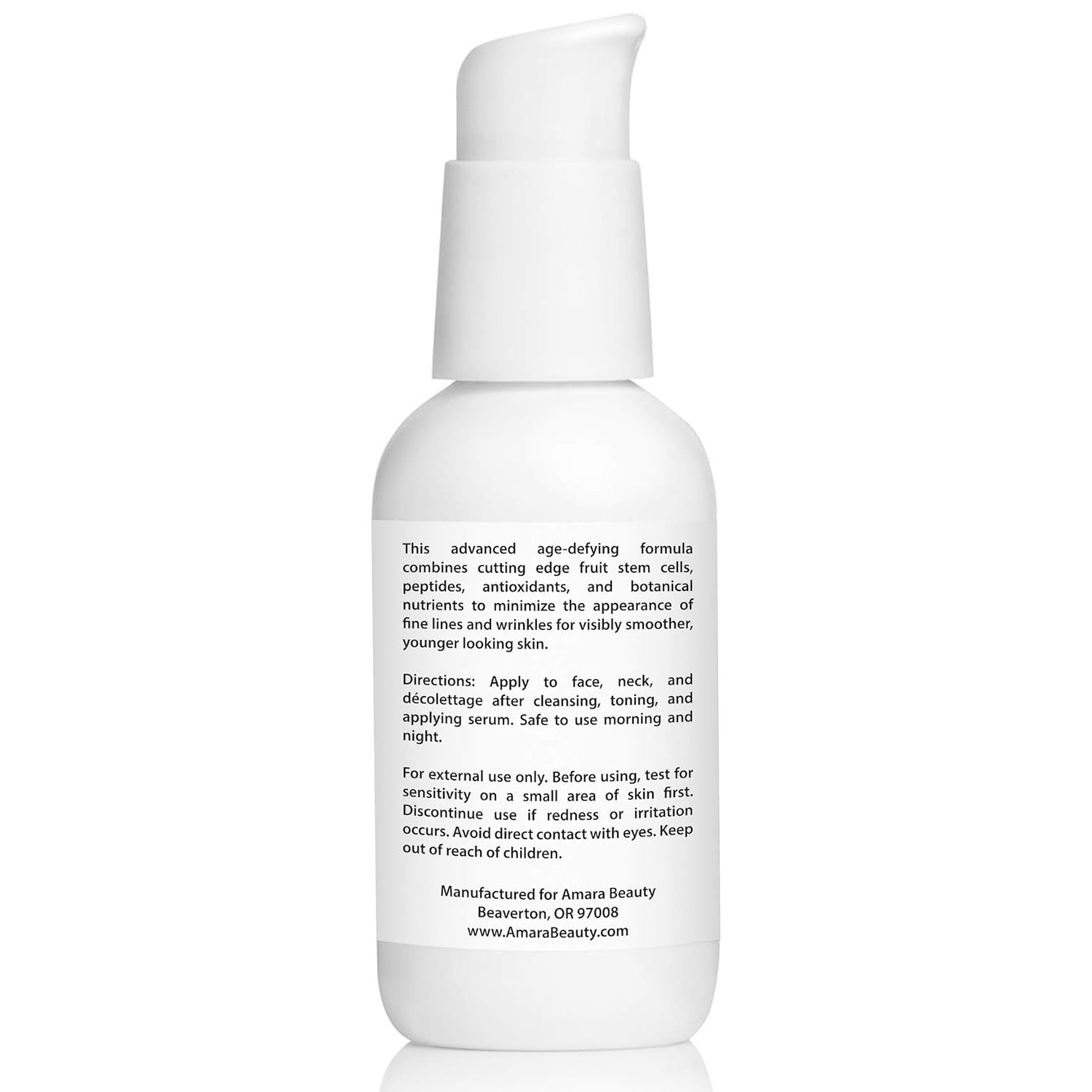 Amara Beauty anti Aging Face Cream Moisturizer with Resveratrol & Peptides, 2 Fl. Oz.