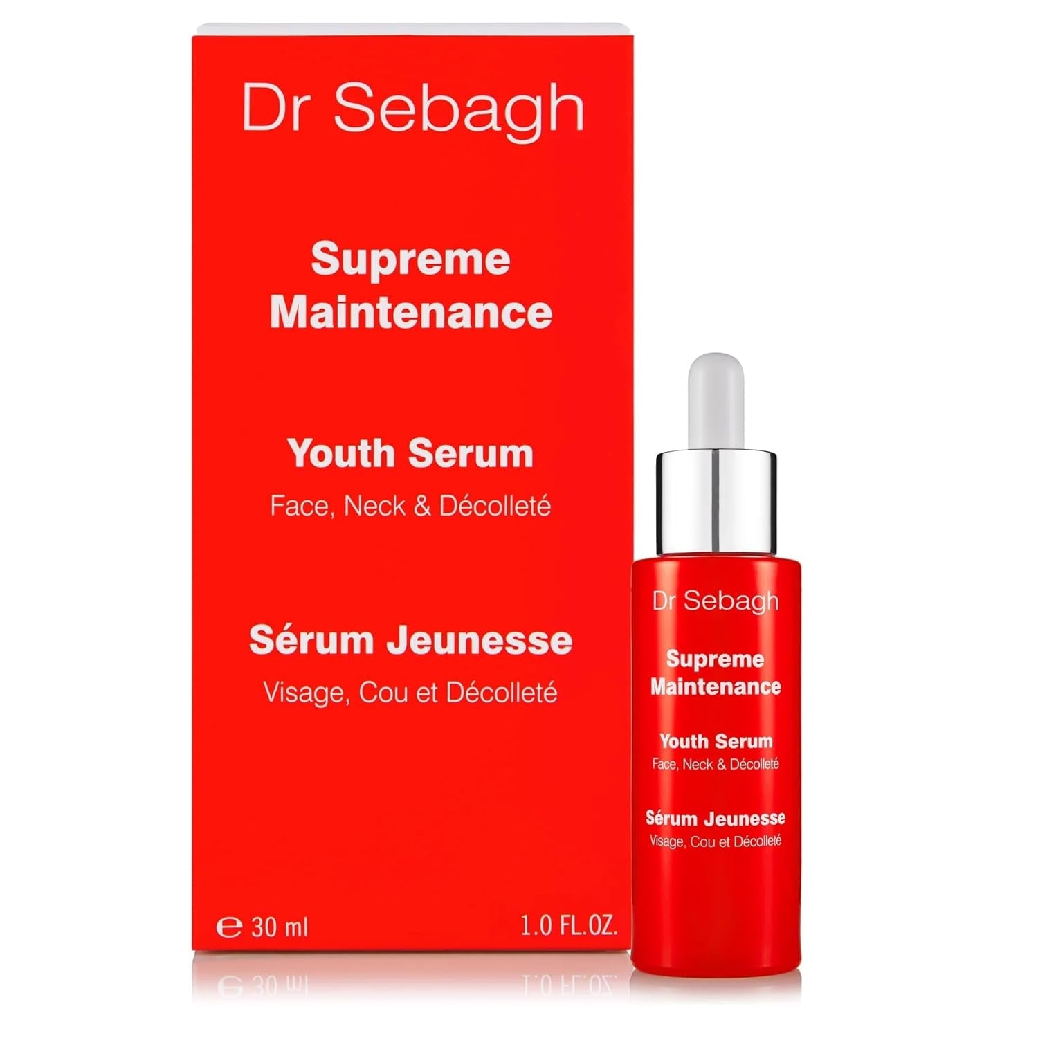 Dr Sebagh Supreme Maintenance Youth Serum – 30ml | Award-Winning Anti-Aging Serum with Resveratrol, Peptides & Hyaluronic Acid