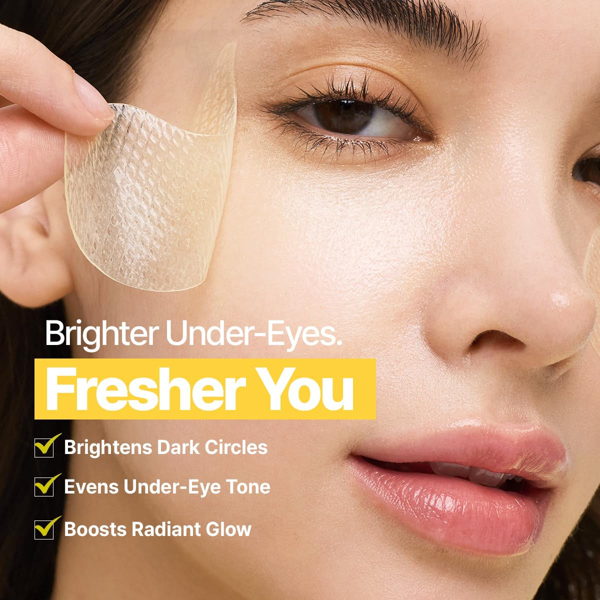 GOODAL Green Tangerine Vitamin C Eye Patches Alpha – 25% Thicker Hydrogel for Dark Circles & Puffy Eyes | Korean Skincare | 60 Pairs