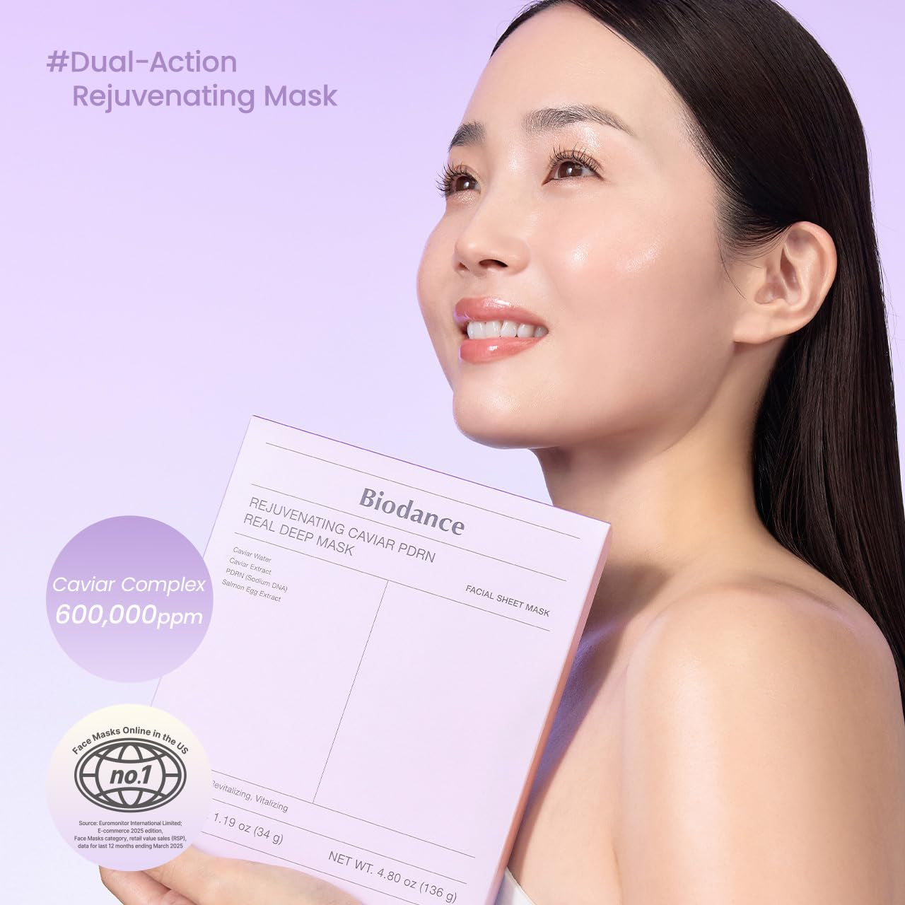 BIODANCE Caviar PDRN & Bio-Collagen Real Deep Overnight Gel Mask Duo | Glass Skin Set | Plumping Hydration & Firming | Korean Skincare Gift Set