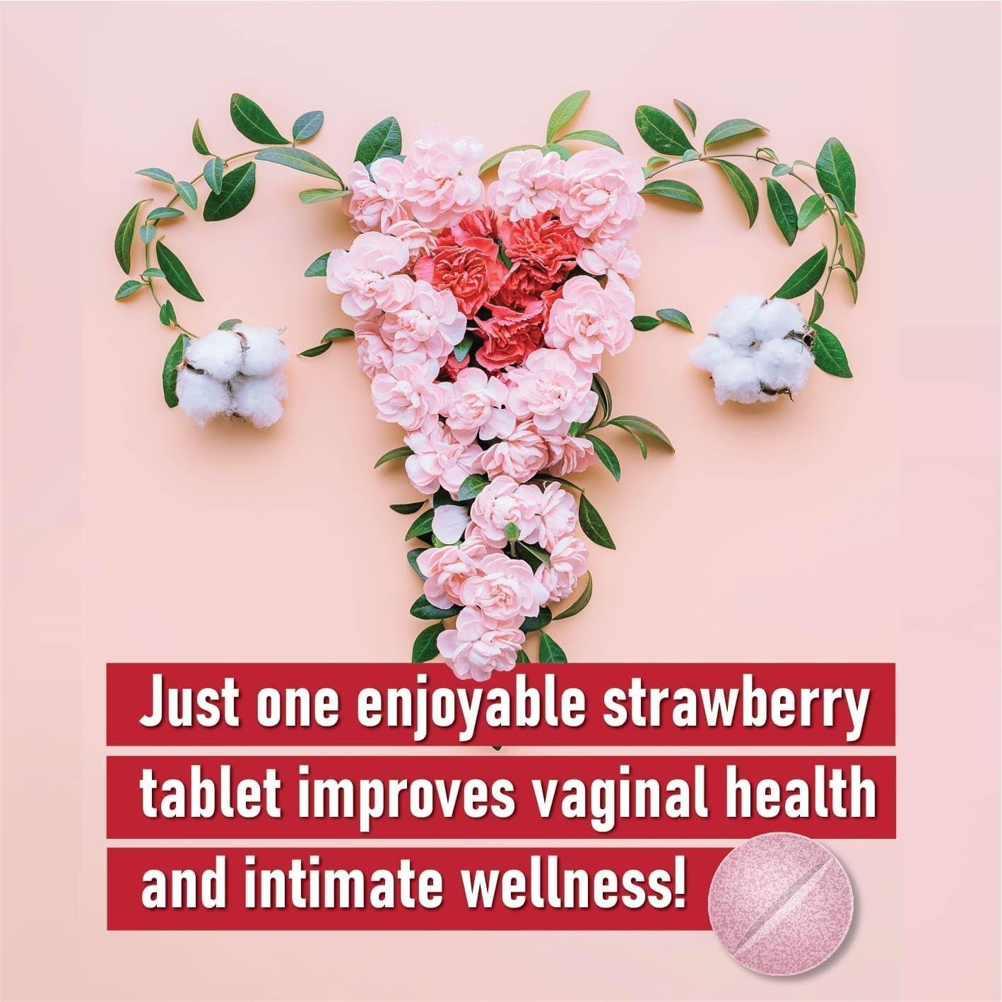 Probiotiv Vaginal Odor Flora – 30 Chewable Tablets | pH Balance & Feminine Health