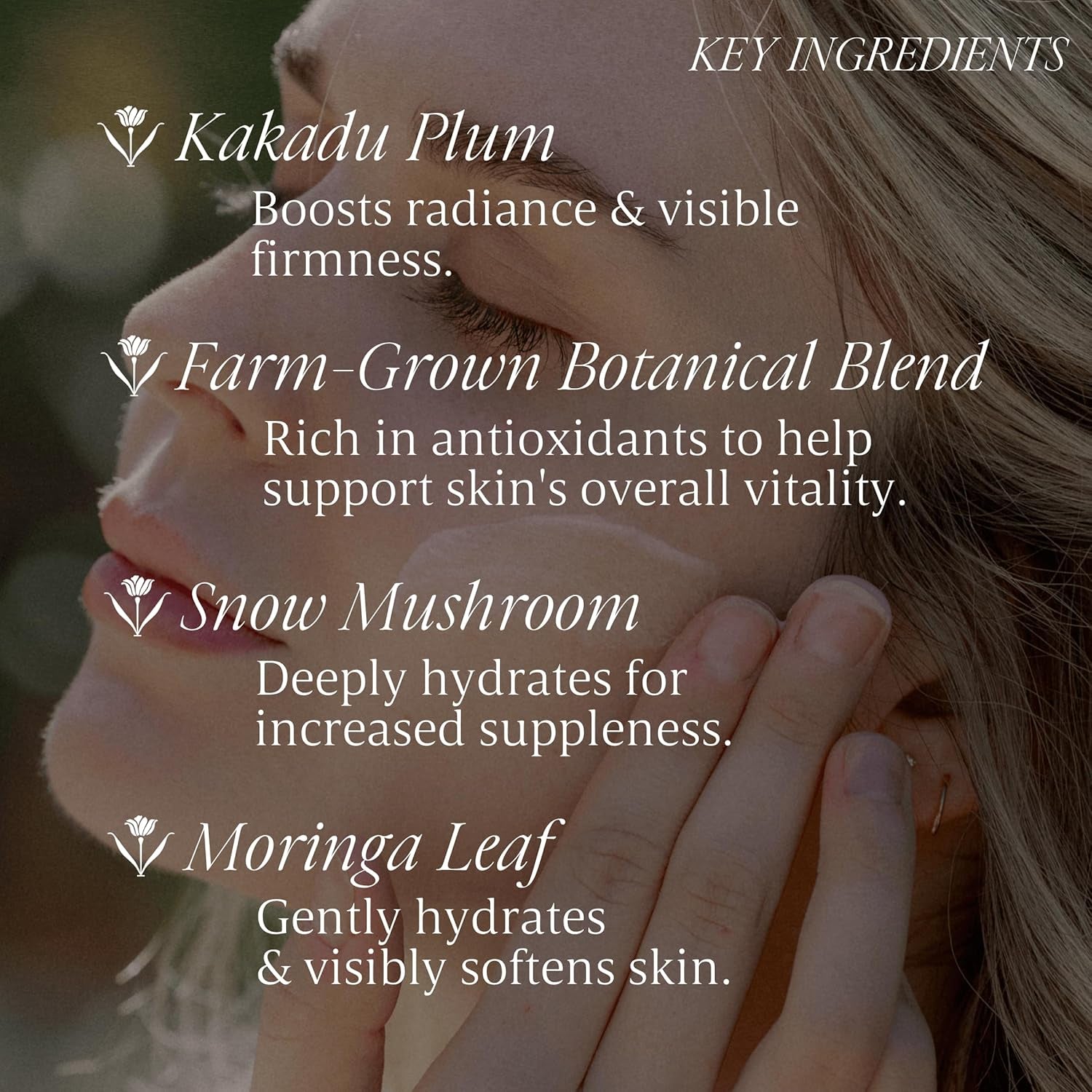 Verli Hydrating Face Serum with Snow Mushroom & Beta-Glucan | Moisturizing Botanical Skincare for Skin Barrier Repair & Plumping | Clean Daily Face Serum | Hyaluronic Acid Alternative, 1.69 Fl Oz