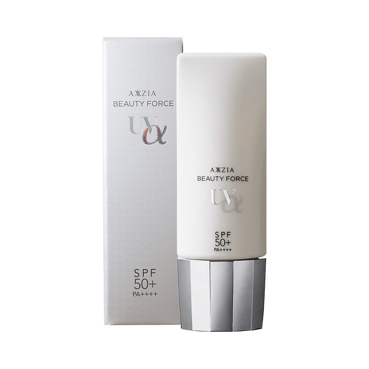AXXZIA Beauty Force UV α SPF50+ – 40g | Protector solar de triple protección y crema hidratante