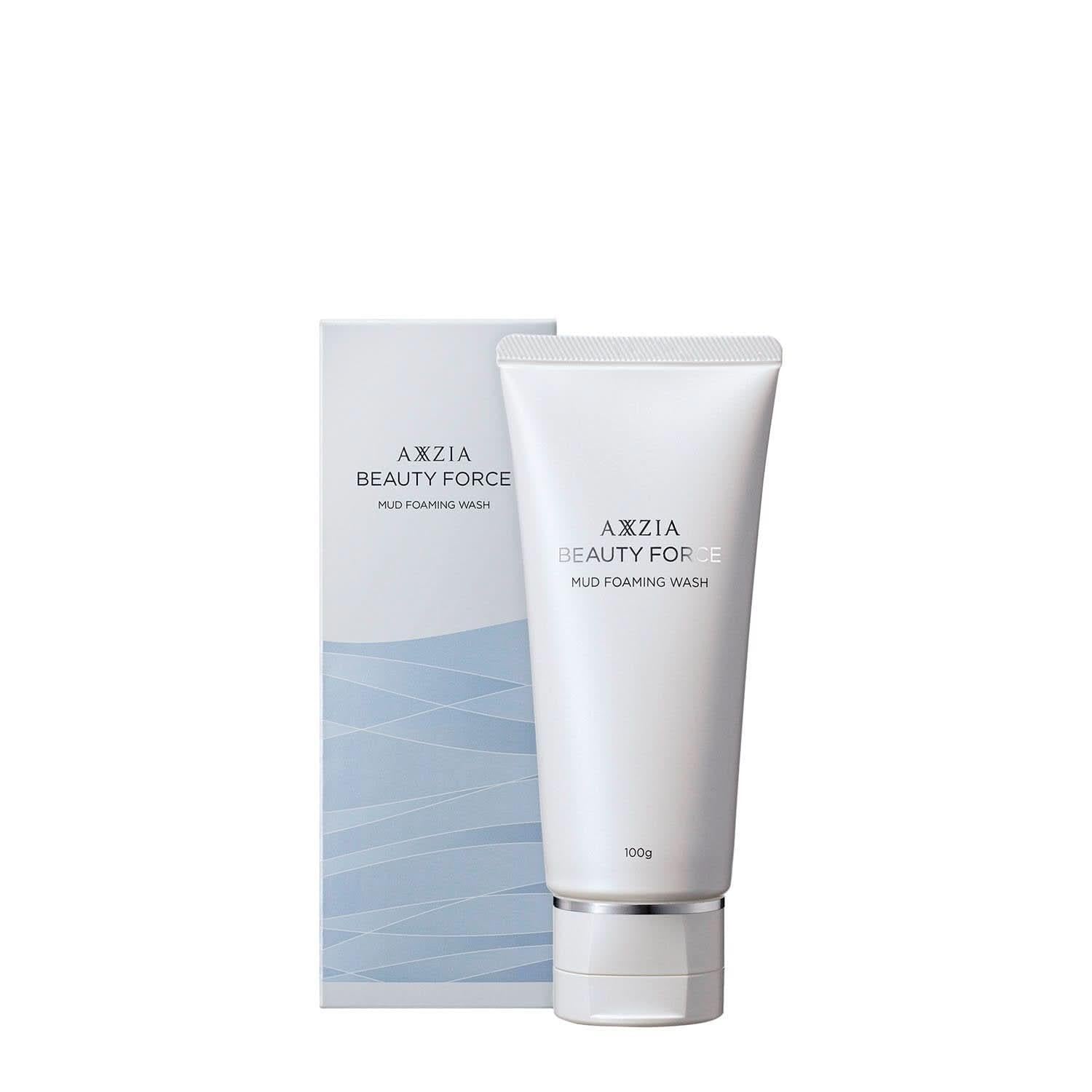 Axxzia Beauty Force Limpiador Facial Espumoso de Barro – 100g | Limpiador Facial Hidratante y de Limpieza Profunda de Poros
