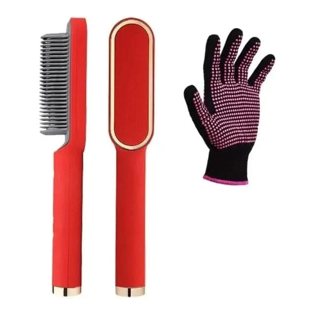 Cepillo Rizador de Cerámica – 130°C a 200°C | Rizos sin Esfuerzo, Acabado sin Encrespamiento, 6 Ajustes de Temperatura