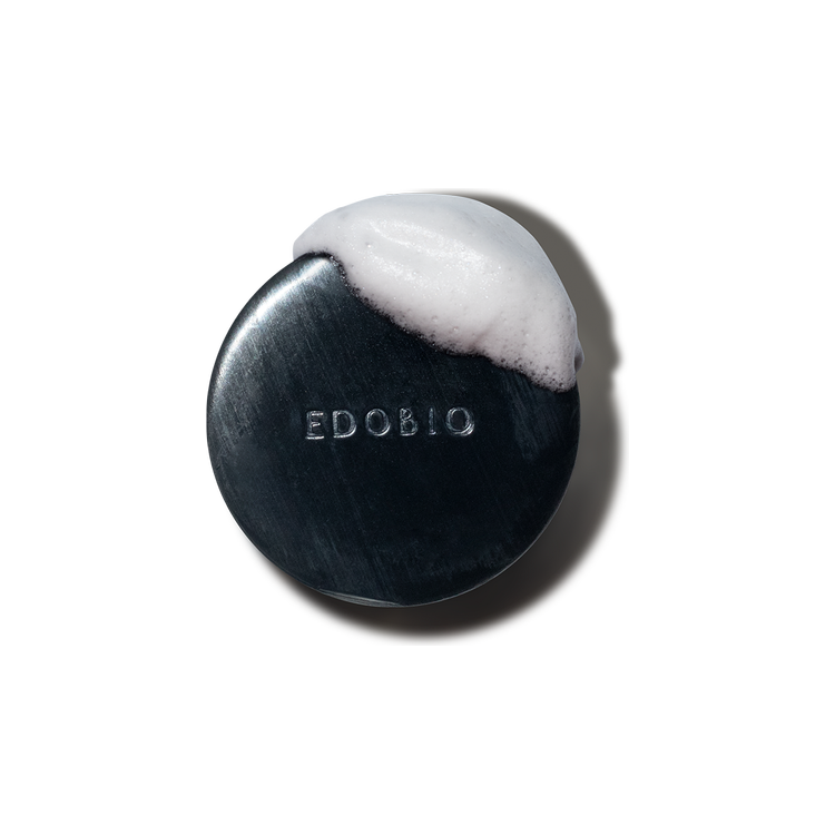 Edobio Jabón en Barra de Carbón Vegetal para Poros Obstruidos – 70g | Limpieza Profunda Vegana