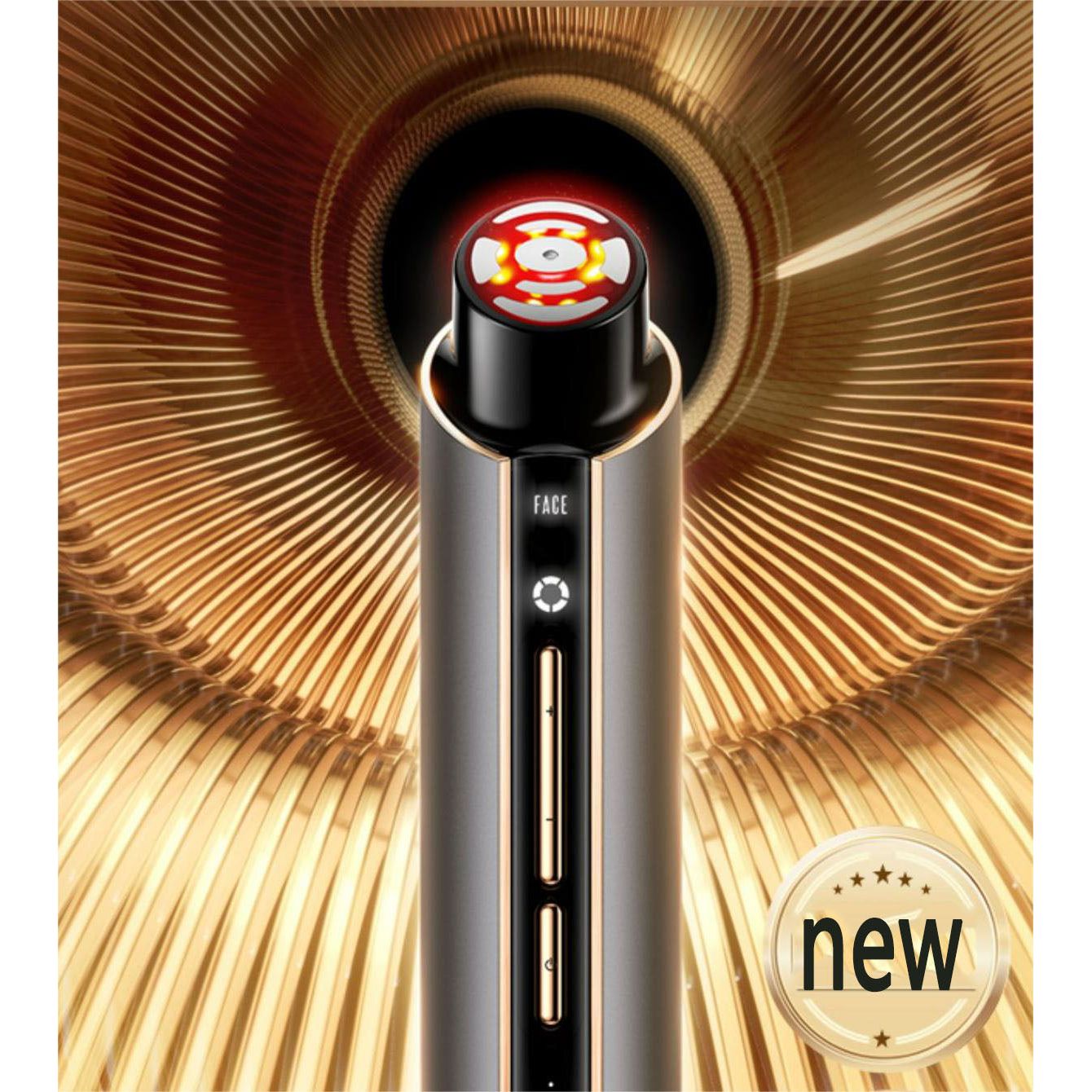 FLOSSOM Home Beauty Pro RF Instrument – Multi-Frequency RF, Microcurrent & Red Light | Clinically Tested | Face & Eye Lifting