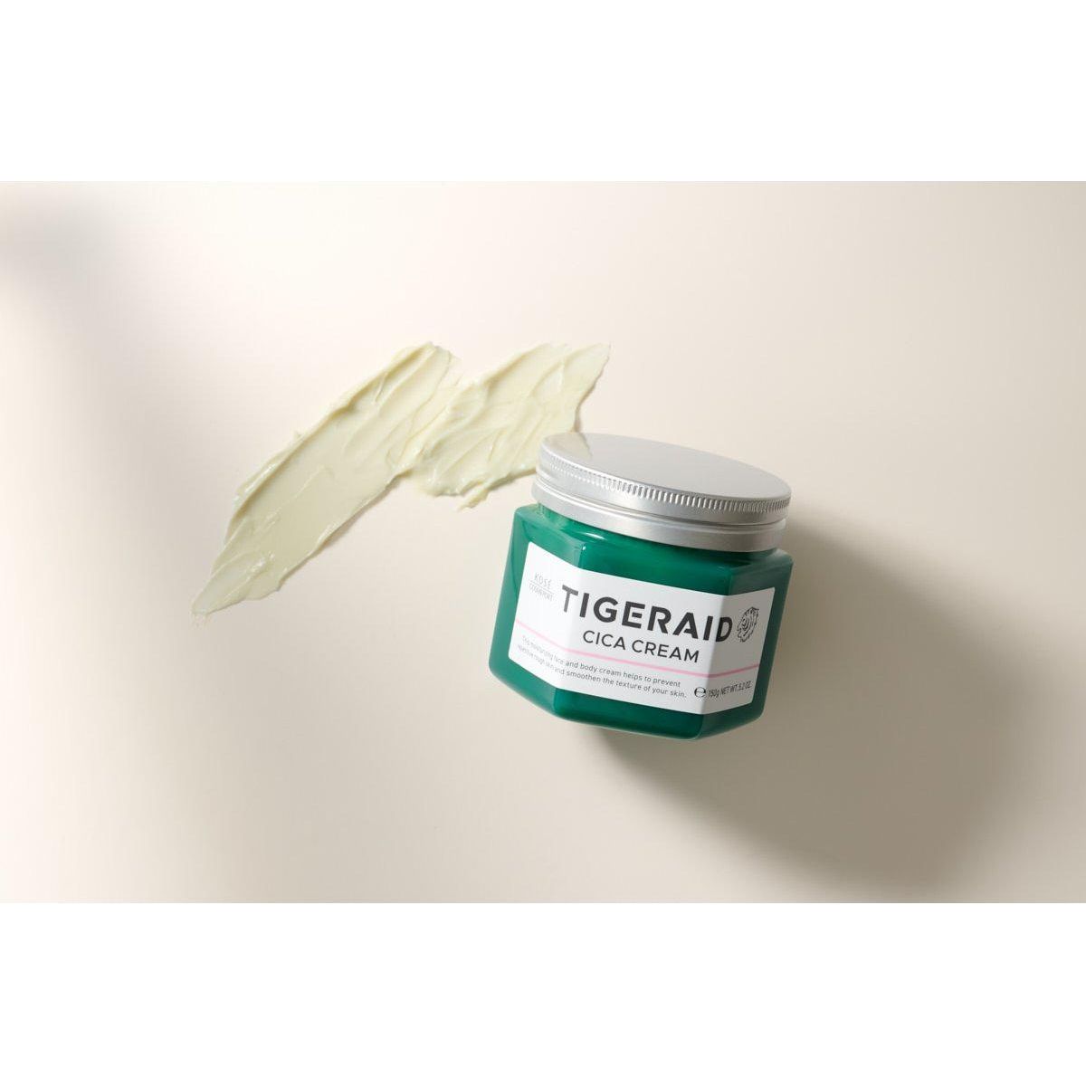 Kosé Tigeraid Cica Crema Reparadora Hidratante para Rostro y Cuerpo – 150g | Hidratación Intensiva y Reparación de la Barrera Cutánea para Piel Sensible
