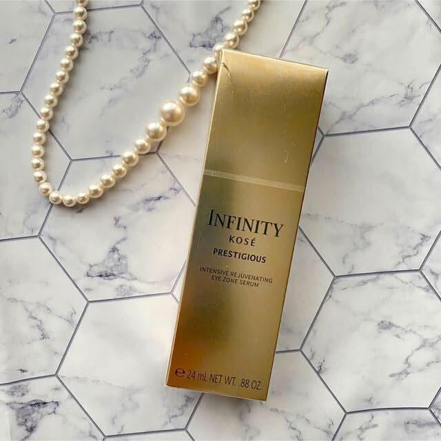 Kosé Infinity Serum Zonal para Ojos Prestigious Beauty – 25g | Tratamiento Reafirmante e Iluminador para el Contorno de Ojos para Líneas de Expresión y Luminosidad