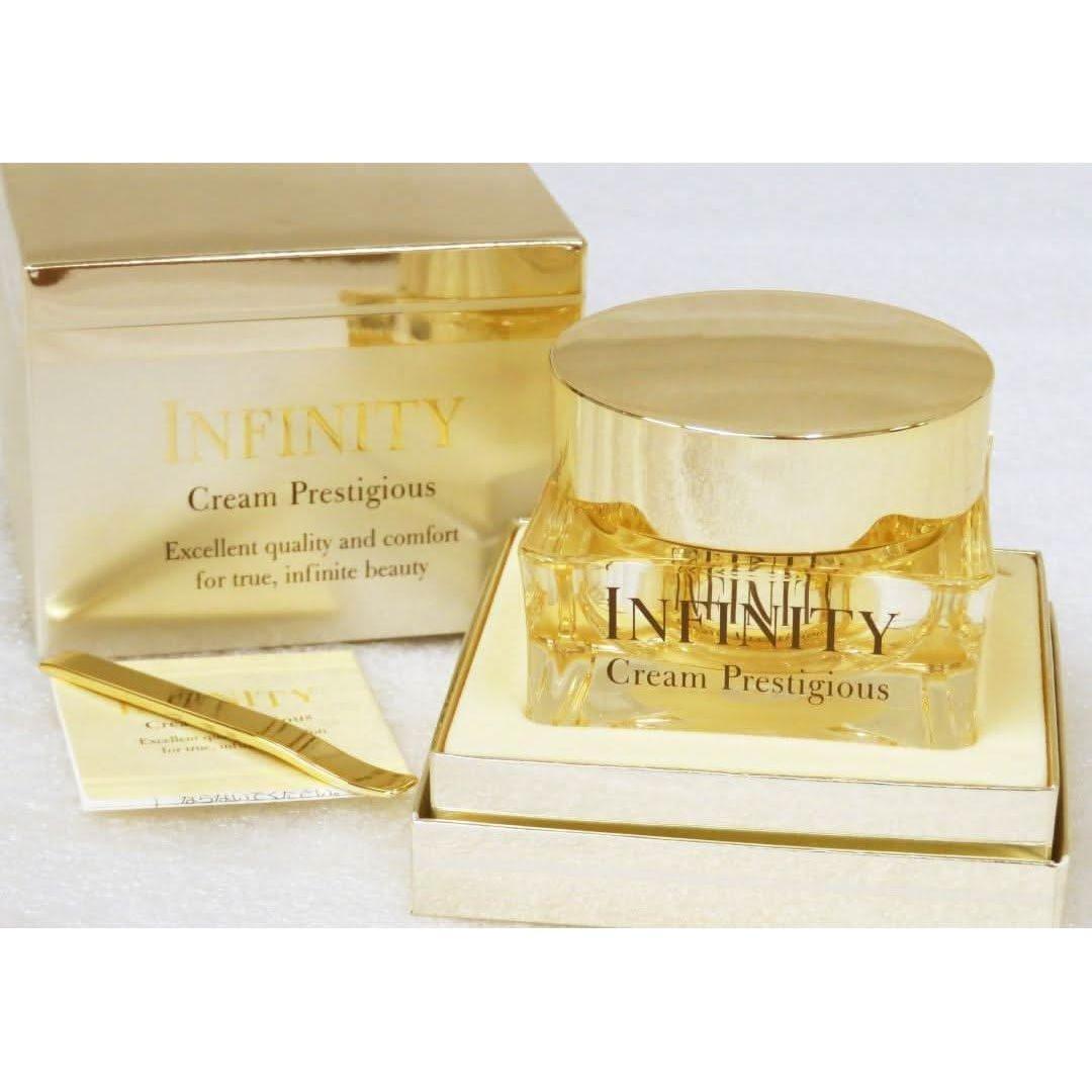 Crema Facial Brillante Tridimensional Prestigiosa Kosé Infinity – 50g | Lujosa Crema Antiedad para una Piel Radiante y Esculpida