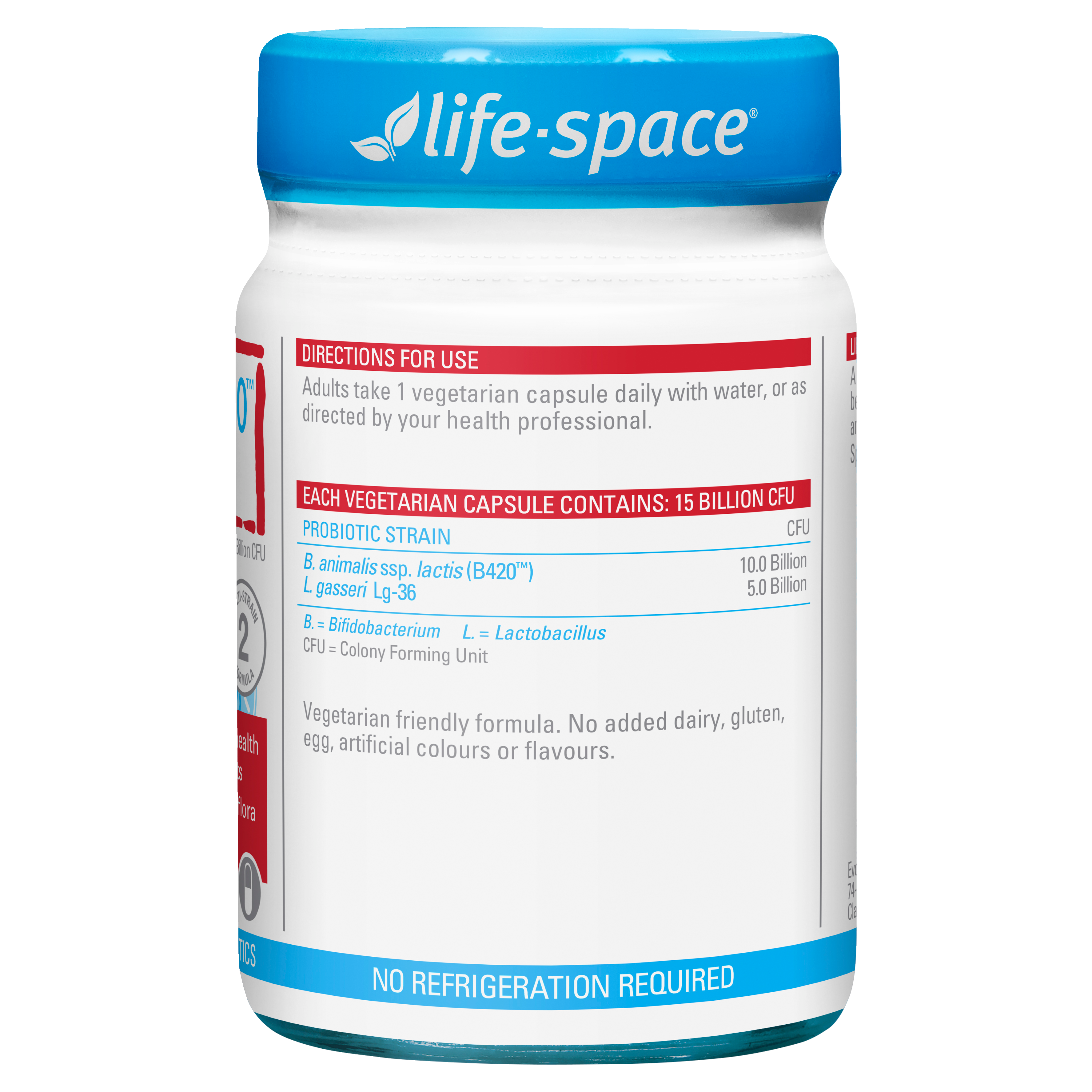 Life-Space Shape B420™ Probiótico – 60 Cápsulas | Salud Intestinal y Absorción de Nutrientes