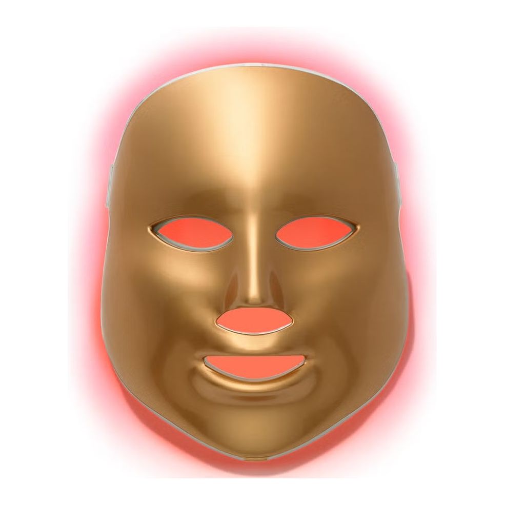 MZ Skin Light Therapy Golden Facial Treatment Device | Dispositivo facial dorado de terapia de luz LED profesional