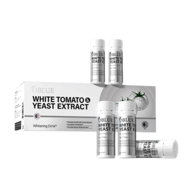 OBLUE Bebida Blanqueadora de Tomate Blanco y Glutatión – 21 Tubos | Iluminación de la Piel y Reducción de Manchas