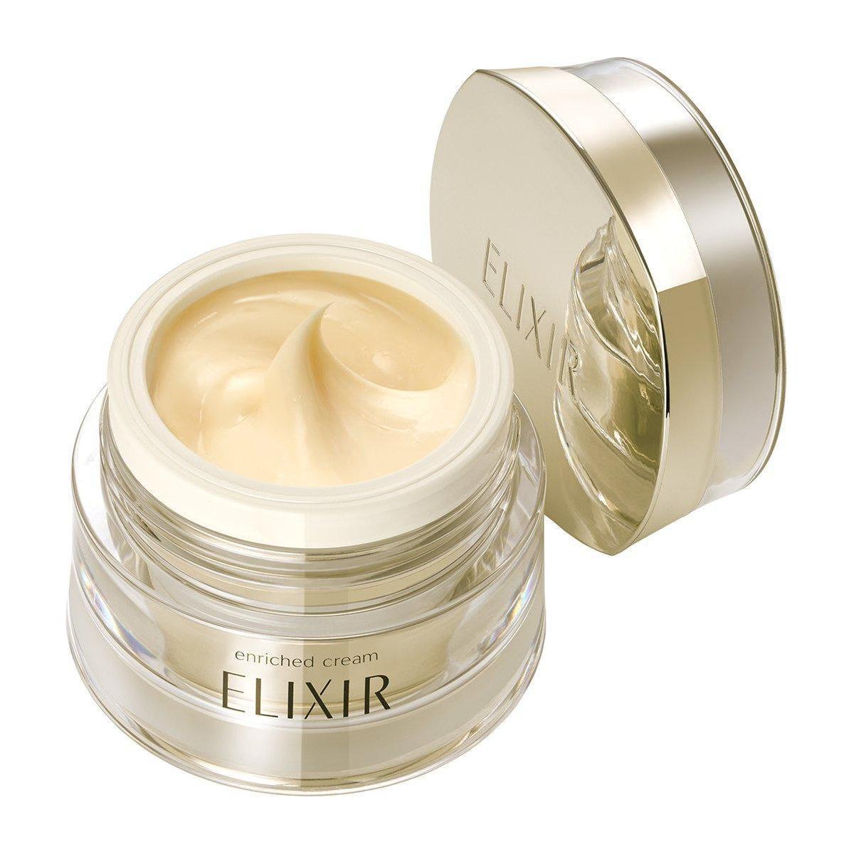 Shiseido Elixir Superieur Enriched Cream – 45g | Reafirmante e Hidratante Intenso de Noche