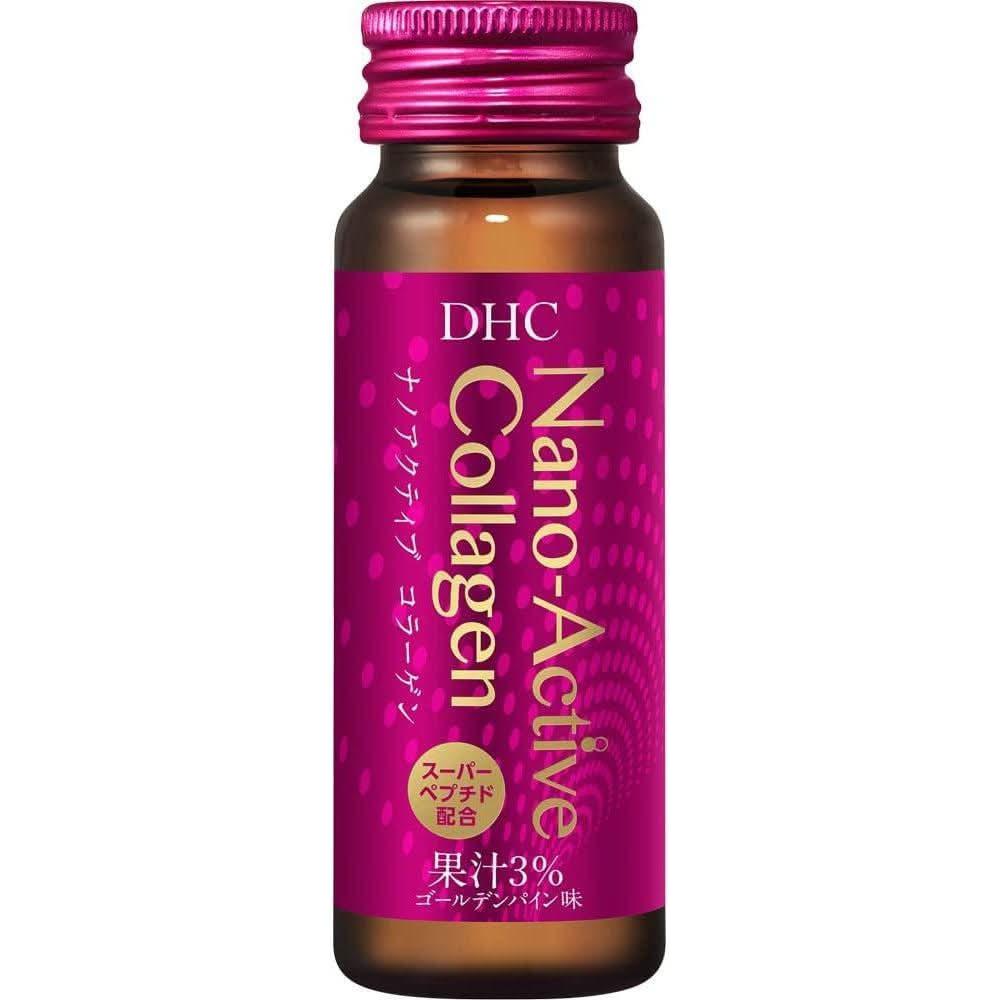 Bebida de colágeno activo DHC Nano – 10 botellas | Mejora la salud e hidratación de la piel