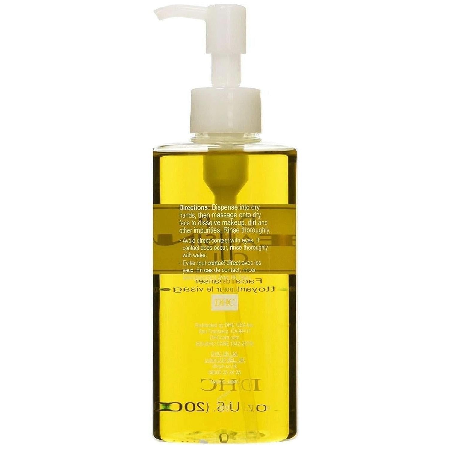 DHC Aceite Limpiador Profundo – 200ml | Desmaquillante y Limpiador Facial Galardonado
