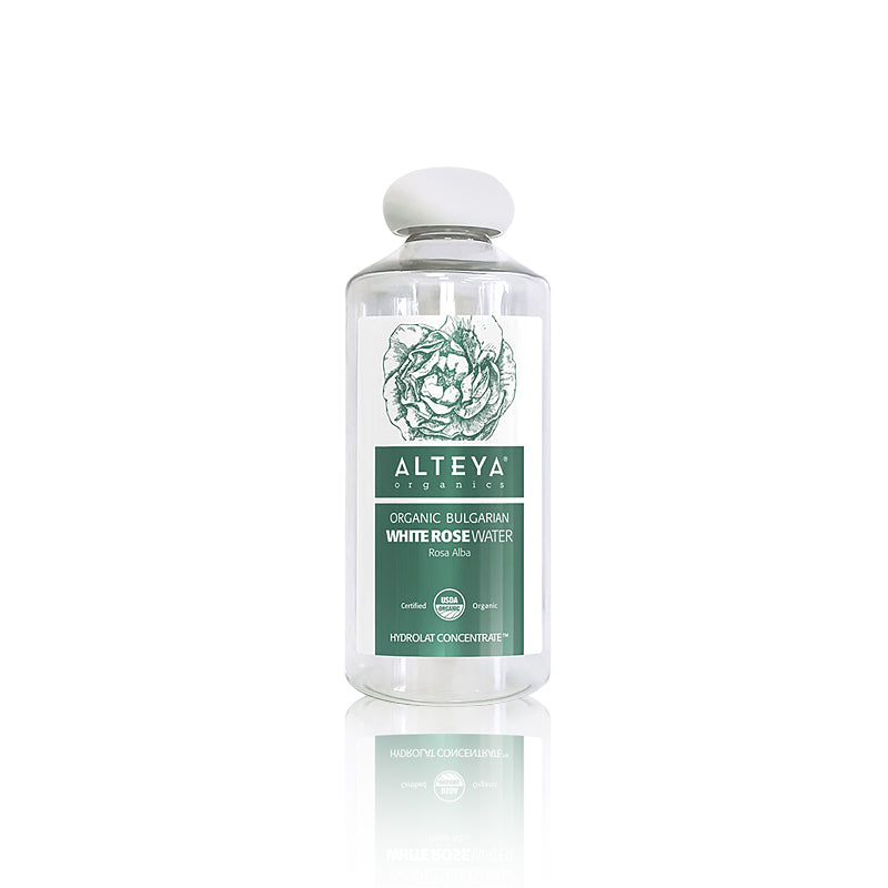 Agua de Rosas Blanca Búlgara Orgánica Alteya – 500ml | Iluminadora, Calmante e Hidratación Profunda