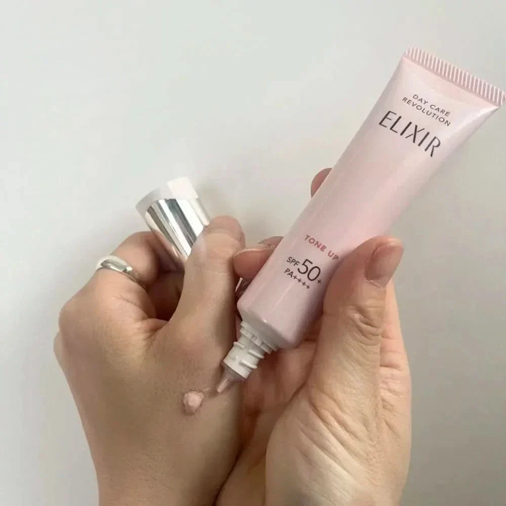 Shiseido Elixir Emulsión Multifuncional Tono Rosado SPF 50+ | 35g
